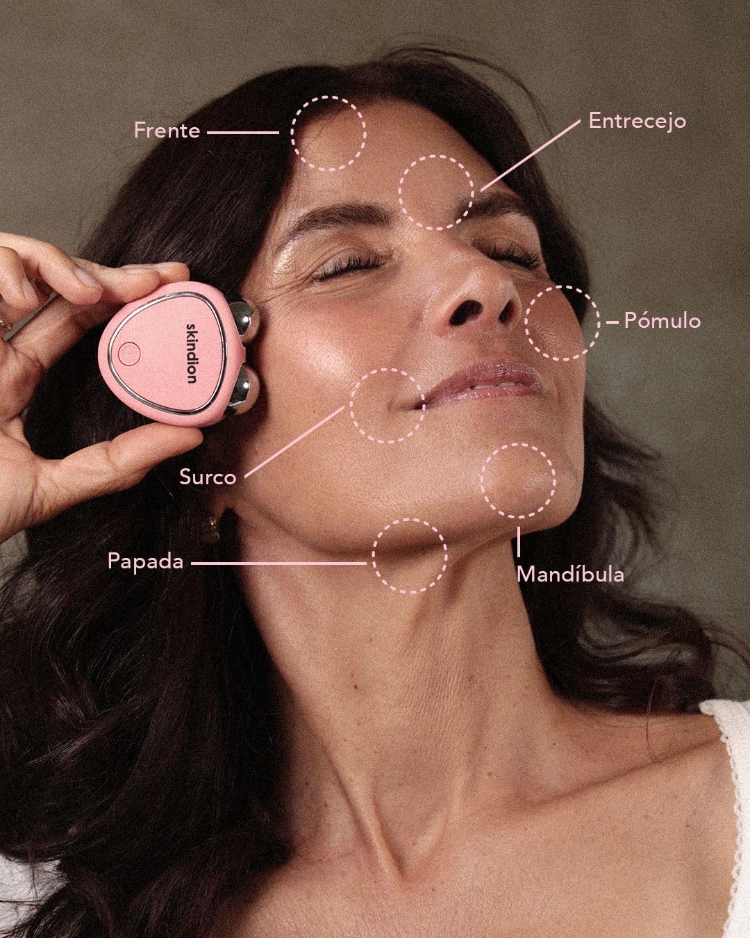 Skindion dispositivo de rejuvenecimiento facial con Microcorriente | Reductor de arrugas | Lifting facial | Ejercita rostro