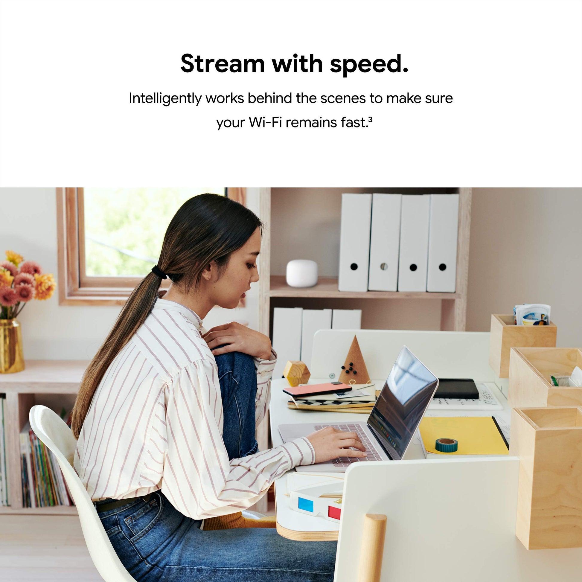 Google Nest Router WiFi , Enrutador Wi-Fi de malla 4x4 AC2200 con cobertura de 2200 pies cuadrados (Reacondicionado)