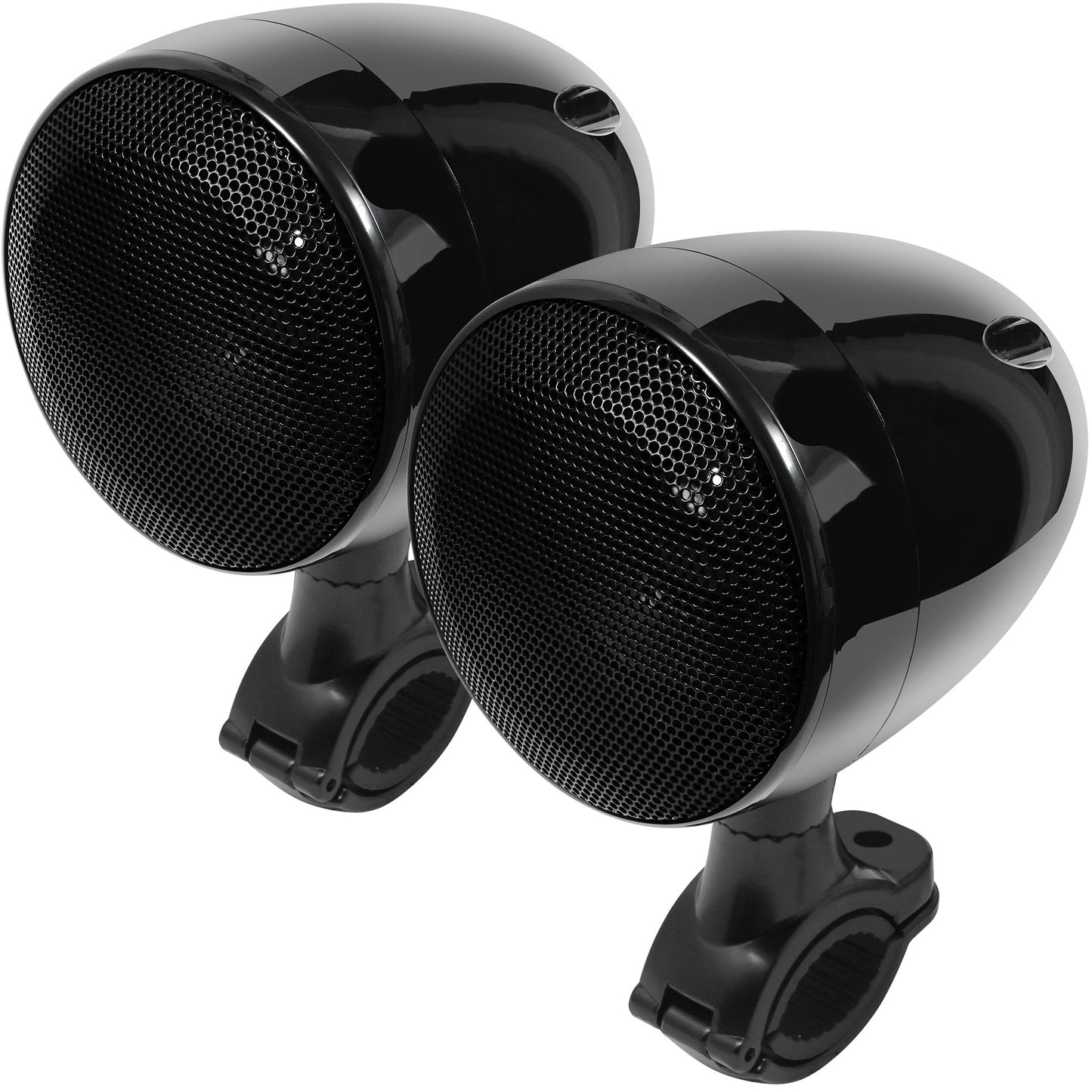 GoHawk TN4-W - Amplificador impermeable de 4 pulgadas, rango completo Bluetooth para motocicleta, altavoces estéreo de 1 a 1.25 pulgadas. Sistema de amplificador de audio para montaje en manubrio