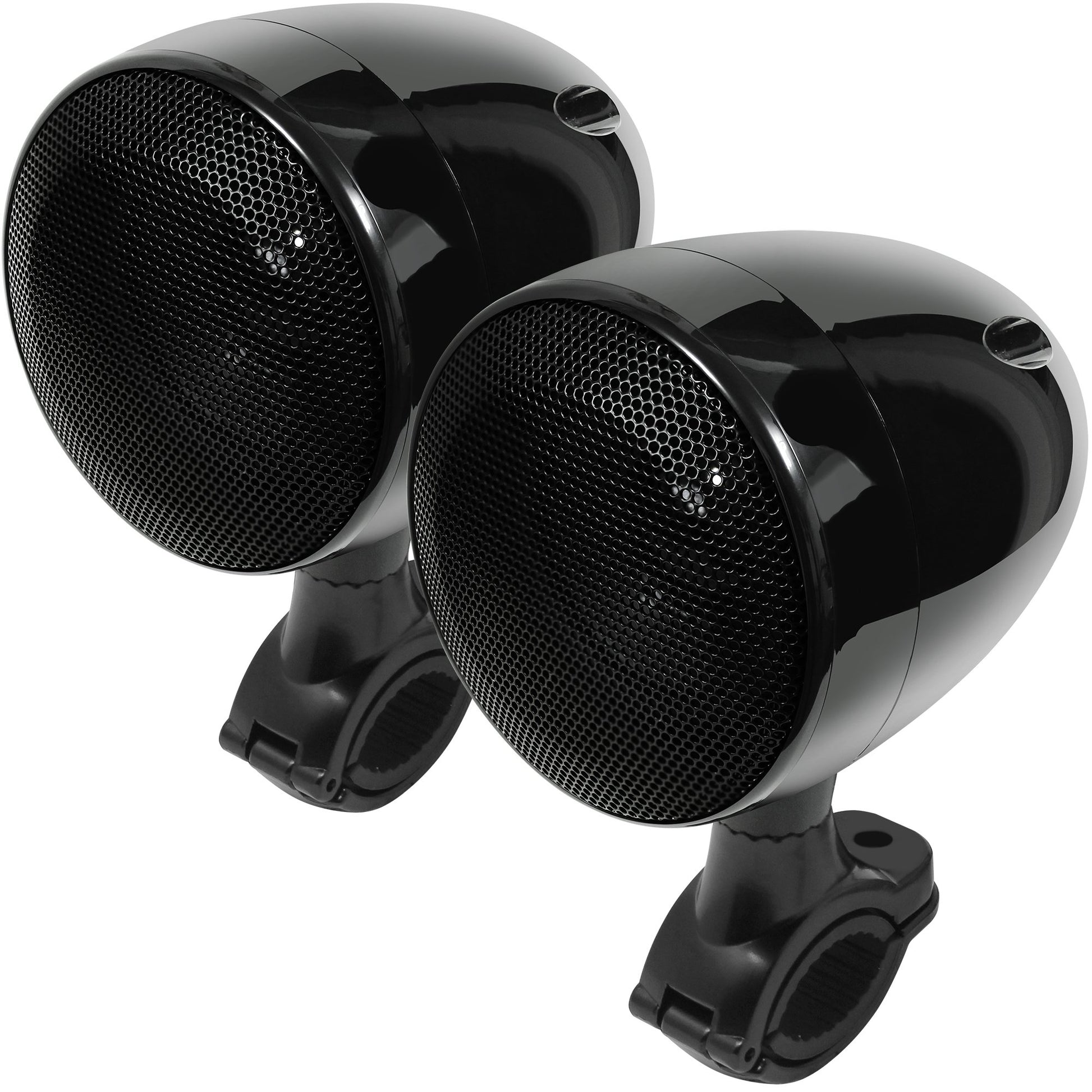 GoHawk TN4-W - Amplificador impermeable de 4 pulgadas, rango completo Bluetooth para motocicleta, altavoces estéreo de 1 a 1.25 pulgadas. Sistema de amplificador de audio para montaje en manubrio