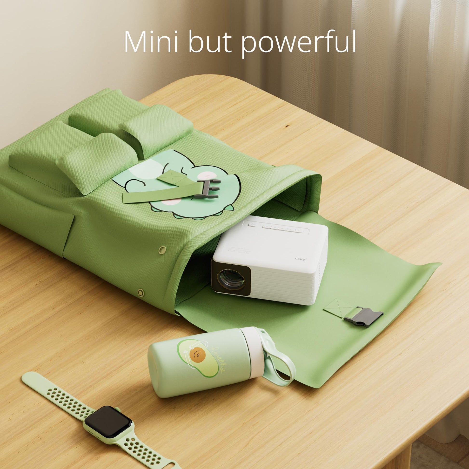 Mini Proyector YOTON Blanco 1080P Compatible iOS/Android Para Niños