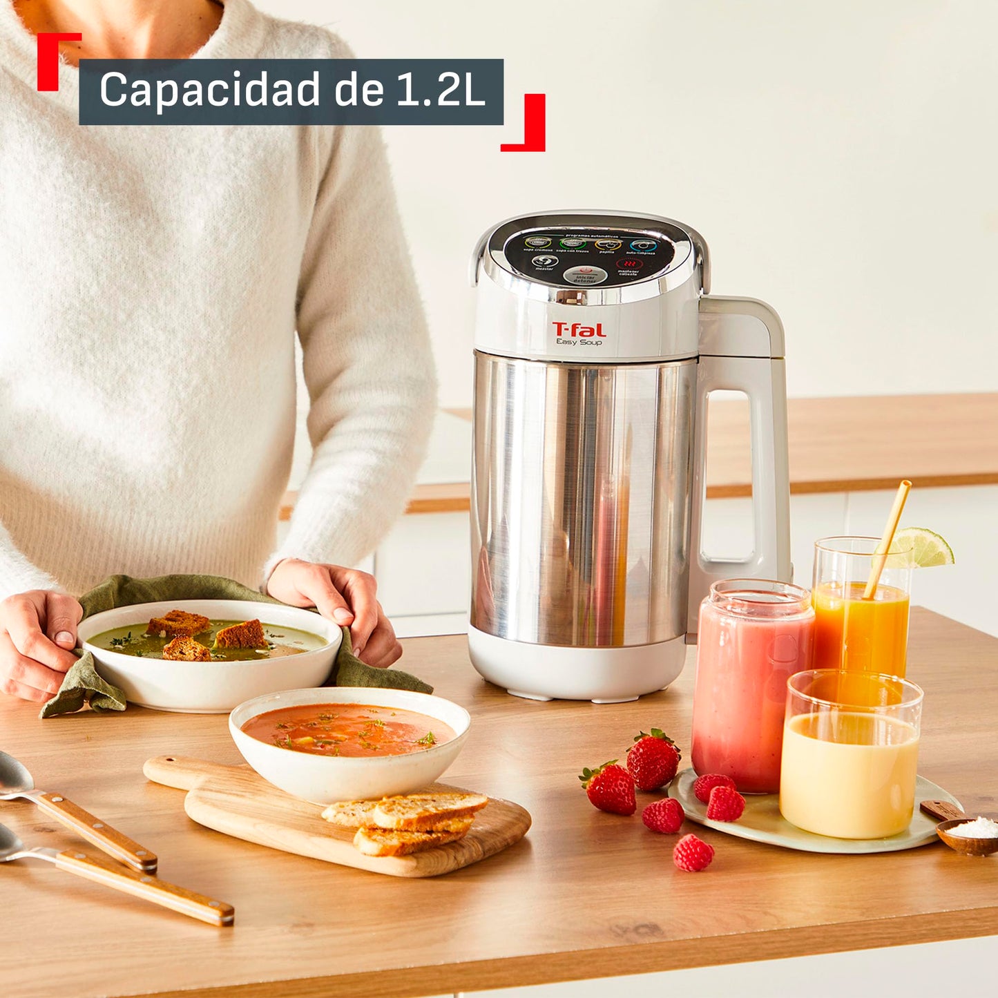 Licuadora T-fal Easy Soup Blanca