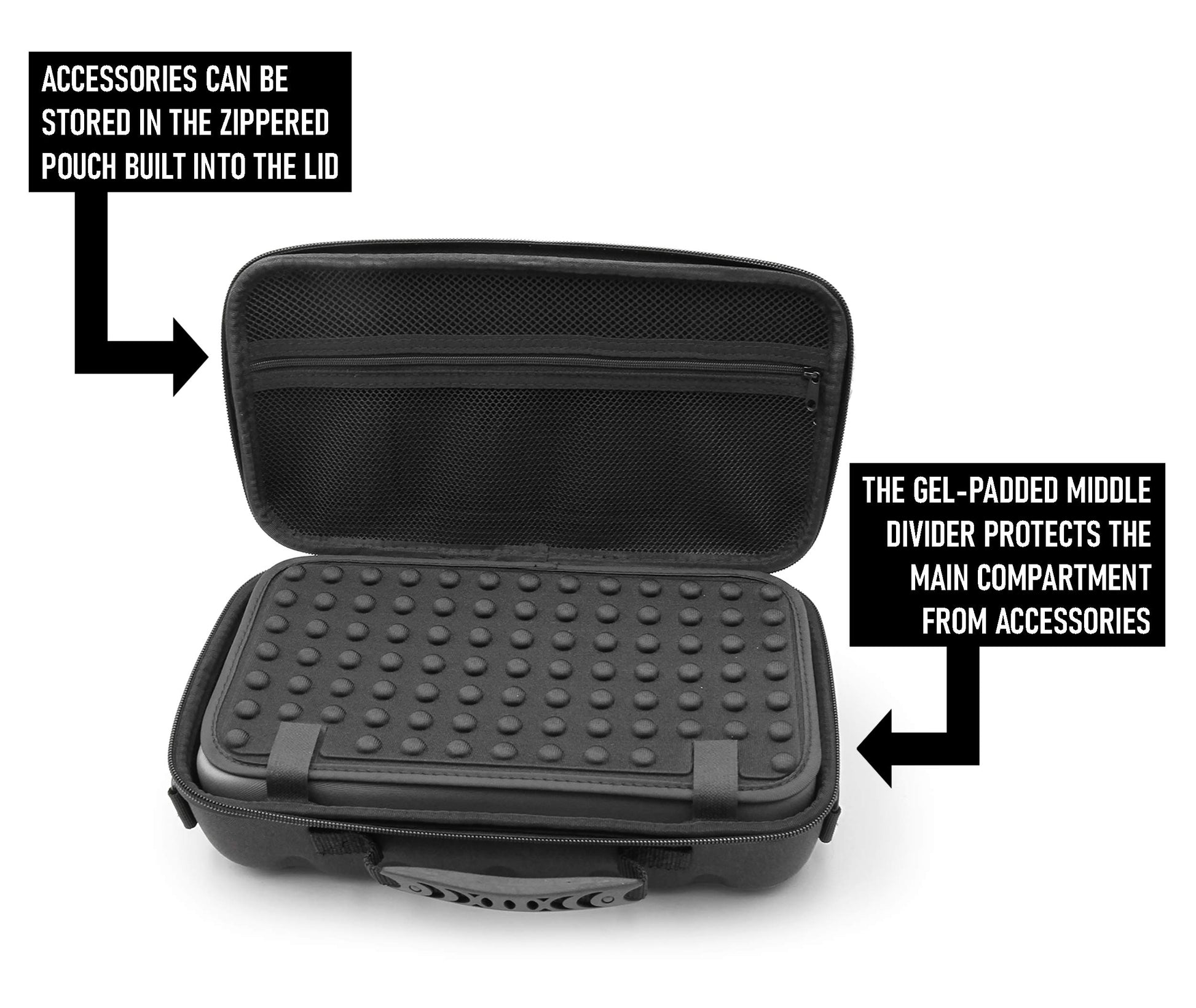 CASEMATIX Funda de viaje compatible con Audio-technica AT-SB727 Tocadiscos portátil Sound Burger reproductor de discos de vinilo – Incluye funda de transporte solo con asa y correa para el hombro,