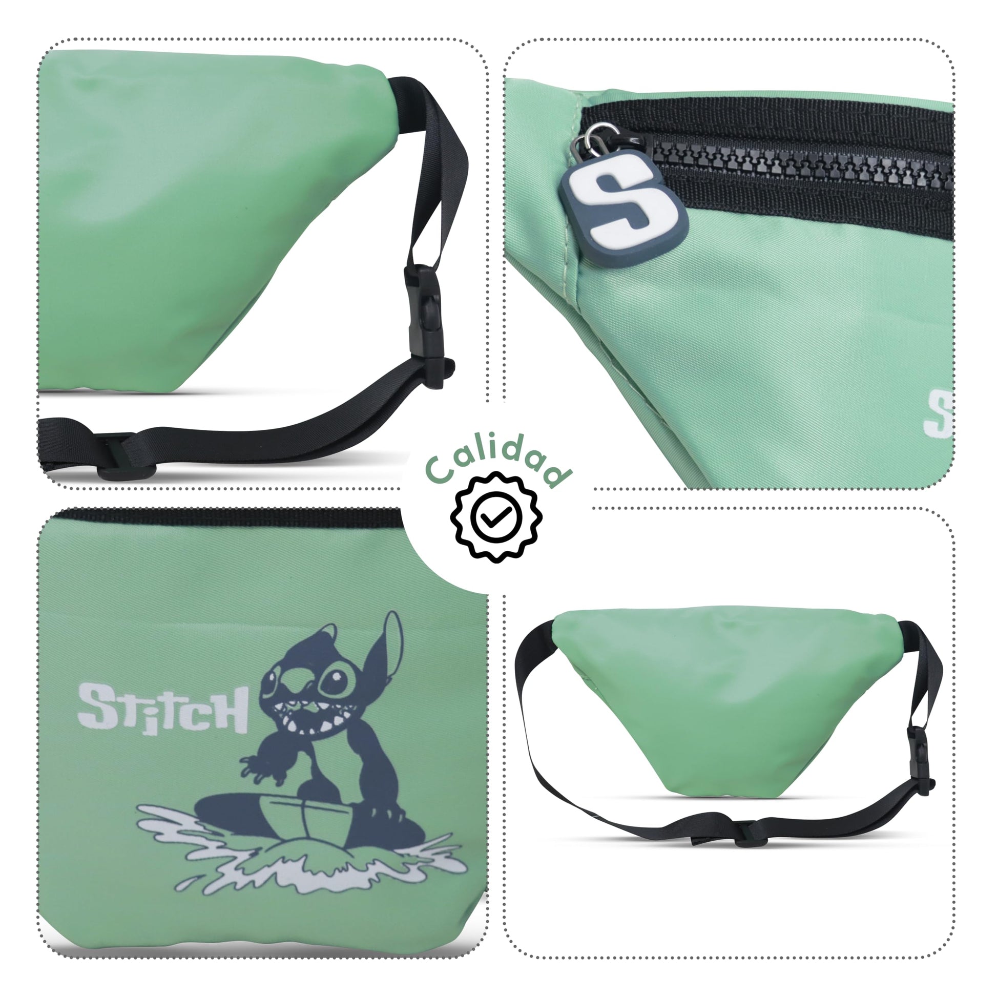 GAIRET Cangurera Stitch Ajustable A3-WBP3 Bolsa Riñonera Unisex Impermeable con Cierre de Cremallera, Gran Capacidad, Correa Ajustable, Ideal para Running, Viaje, Gimnasio y Actividades al Aire Libre