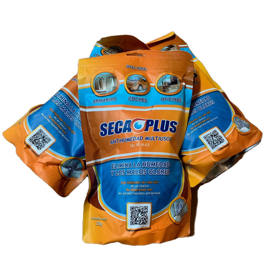Absorbedor de Humedad Gel de Sílice 50gr Con Indicador de Humedad