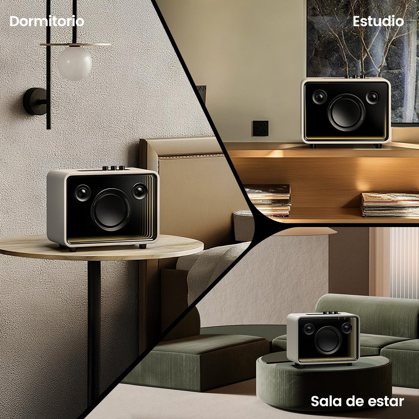 Philips Bocina Bluetooth, Altavoz Bluetooth para El Hogar, Subwoofer de 40 W y Tweeter de 30 W, La Iluminación RGB Cambia con la Música, Admite Bluetooth/AUX/USB
