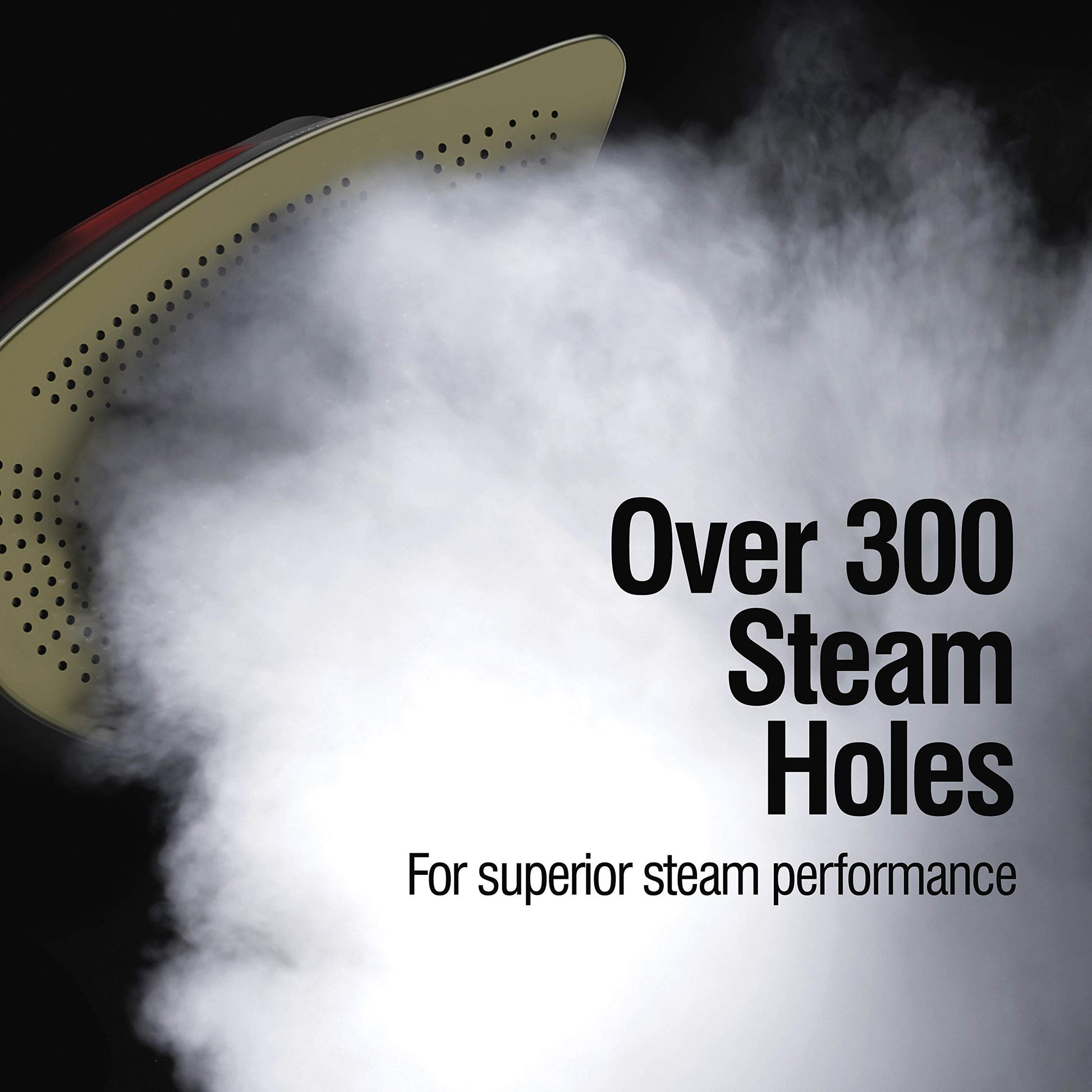 CHI Steam Iron for Clothes with 300+ Holes for Powerful Steaming, Temperature Guide Dial, 1700 Watts, XL 10’ Cord, 3-Way Auto Shutoff, Titanium Infused Ceramic Soleplate, Silver
