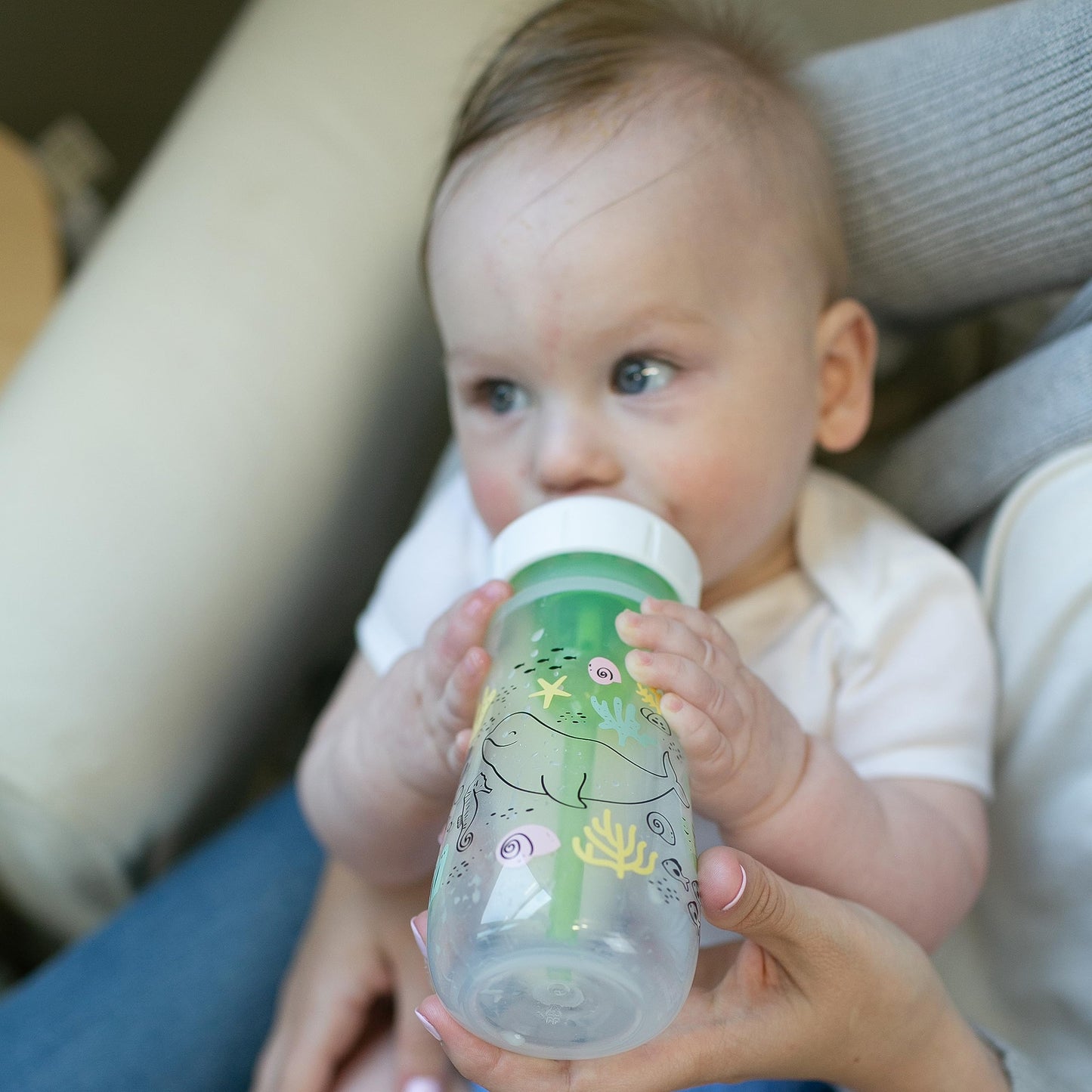 Biberón Anticólico Dr. Brown’s Natural Flow Ocean Decos 270 mL Edición Designer para Bebé