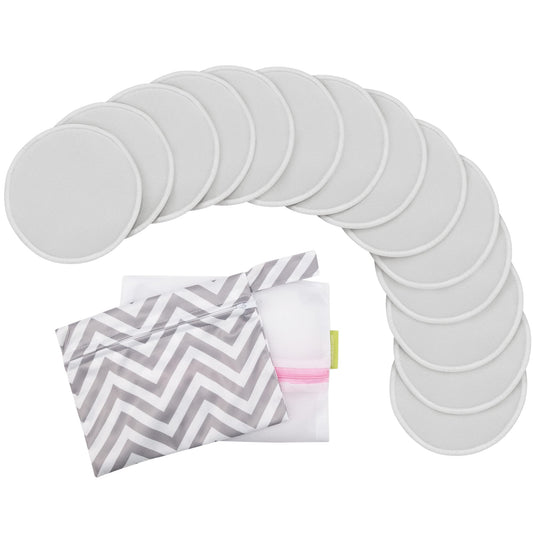 Almohadillas de Lactancia Materna de Bambú Orgánico Reutilizables 4 Capas