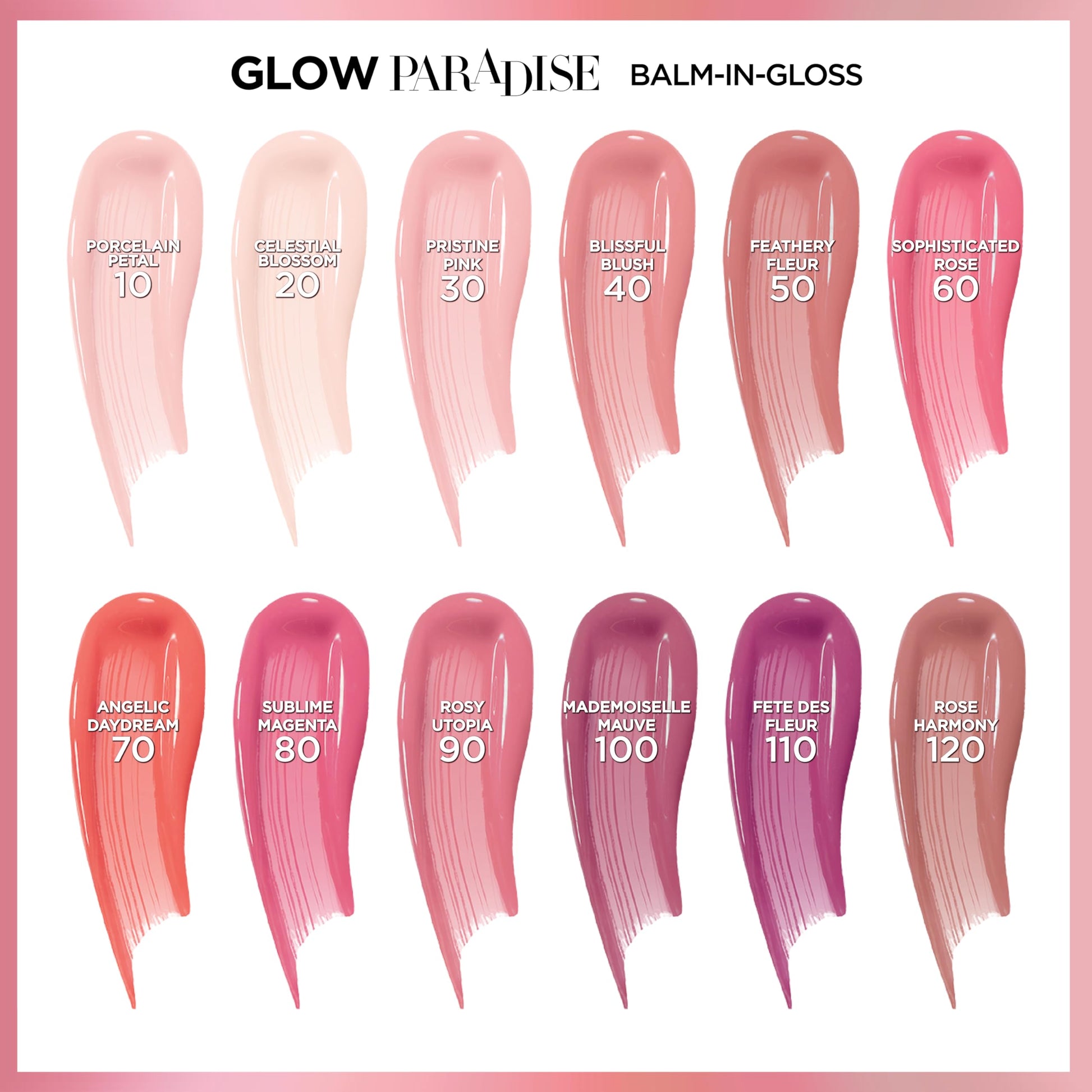 L'Oreal Paris Glow Paradise Hydrating Lip Balm-in-Gloss with Pomegranate Extract and Hyaluronic Acid, ultra-gentle, non-sticky formula, Angelic Daydream, 0.23 fl oz