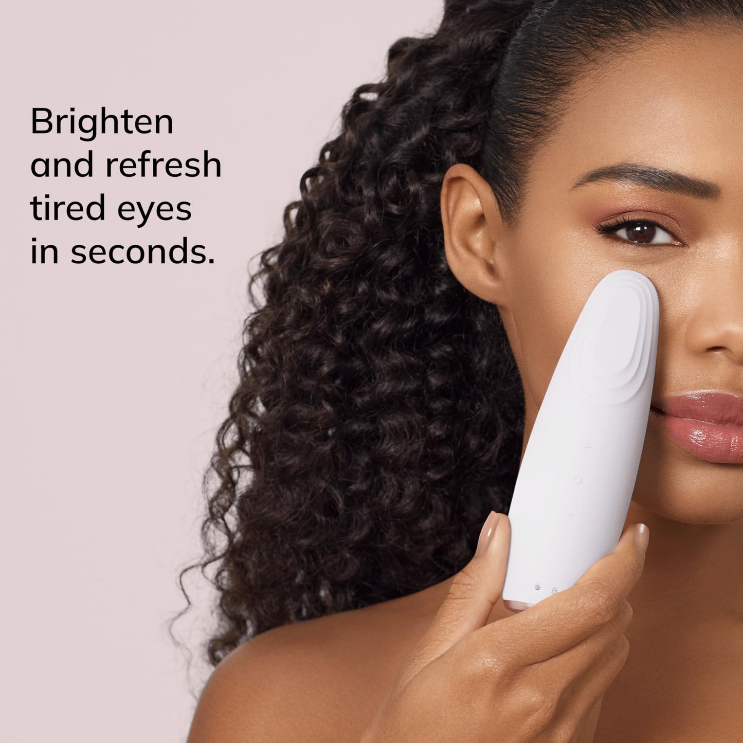 GESKE | SmartAppGuided™ Warm & Cool Eye Energizer | 6 en 1 | Masajeador de ojos | Masajeador anti ojeras | Eliminar bolsas y párpados caídos | Masaje ocular eléctrico