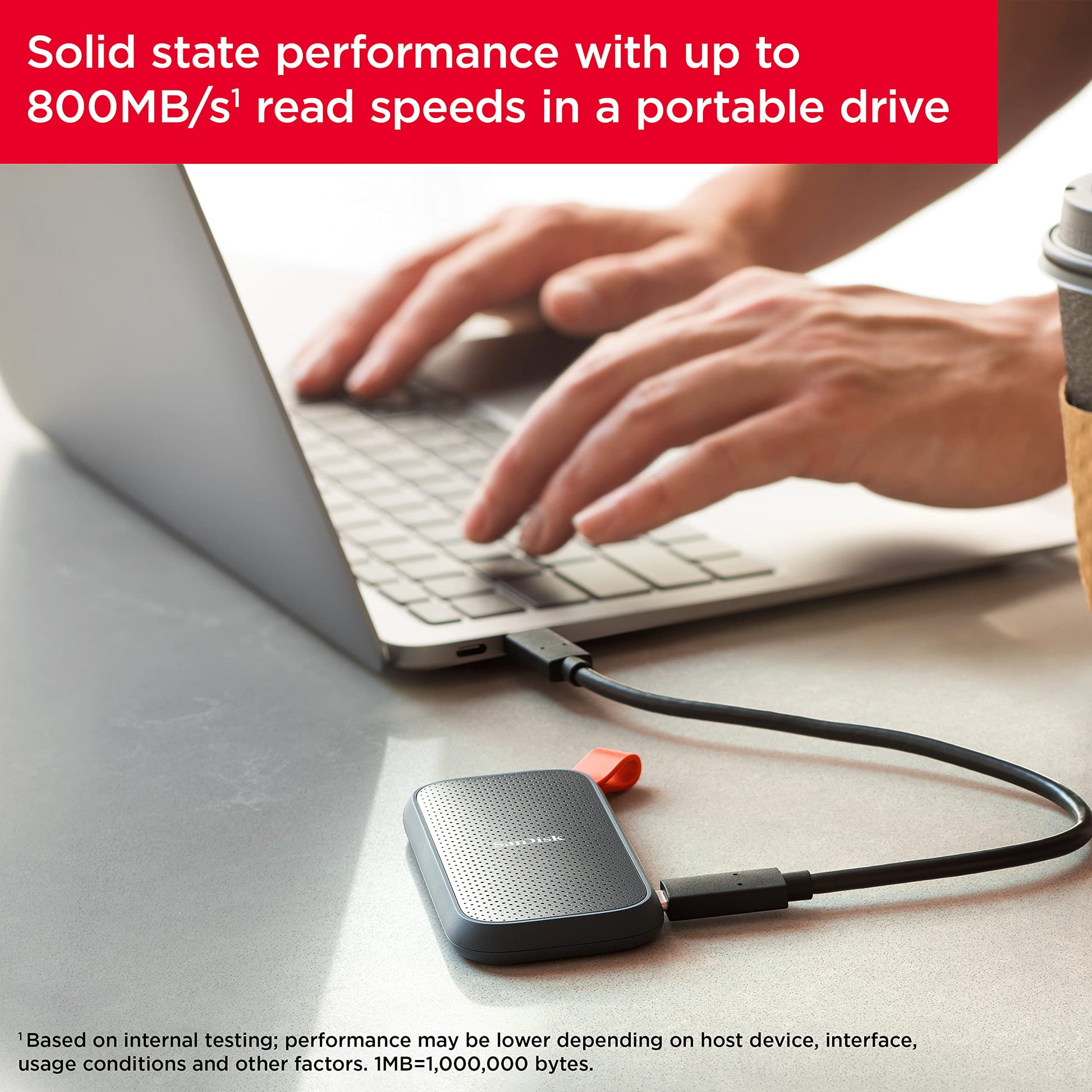 SSD Portátil SanDisk 1 TB USB-C Azul hasta 800 MB/s