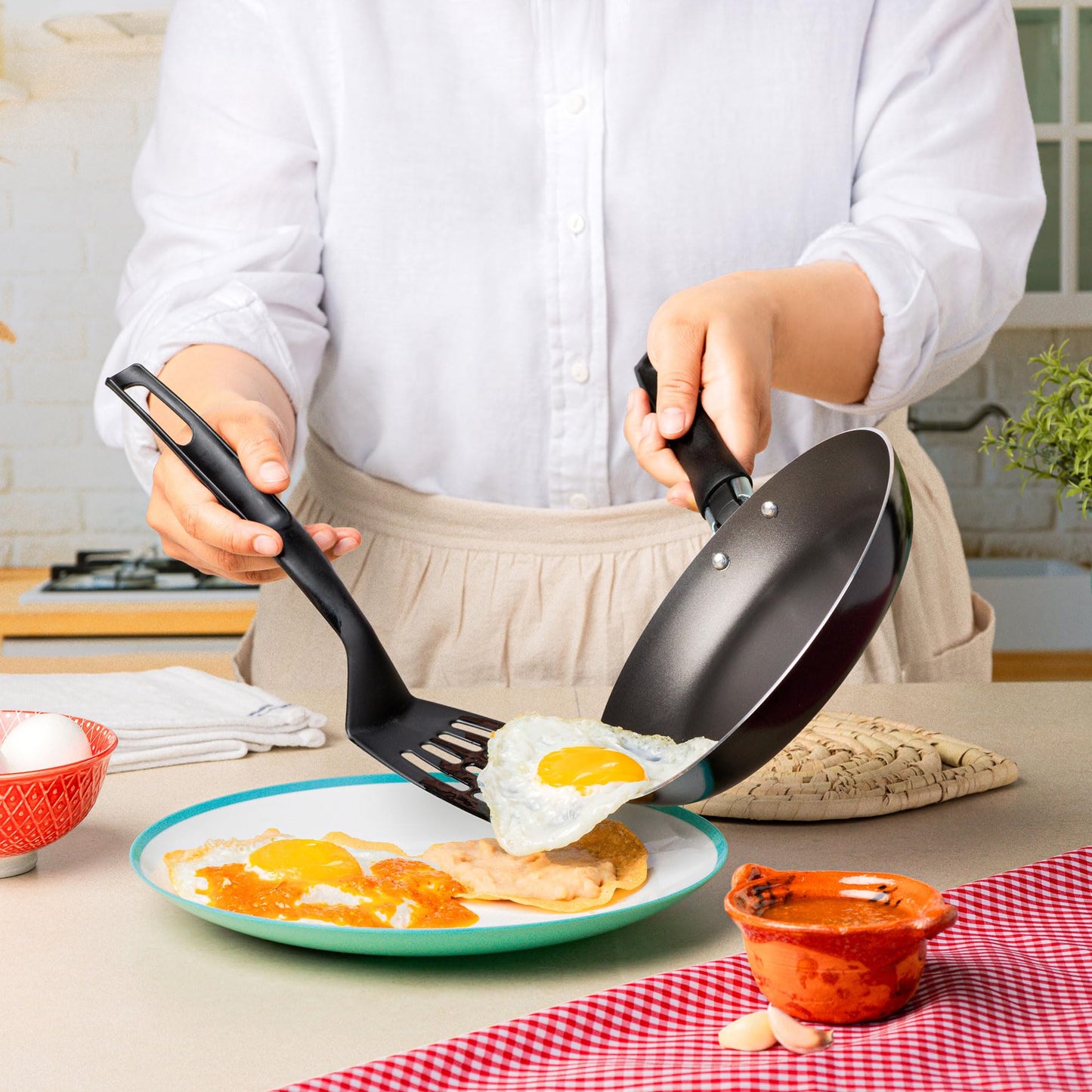 Deleite | Batería de Cocina con Antiadherente 5 Piezas de Aluminio - Color Negro