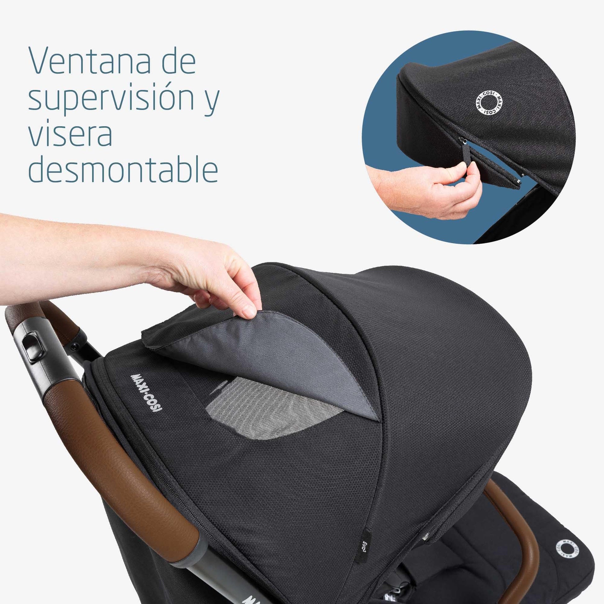 Carriola Ligera Maxi Cosi Eva2 Gris con Diseño Compacto para Viajes para Bebé