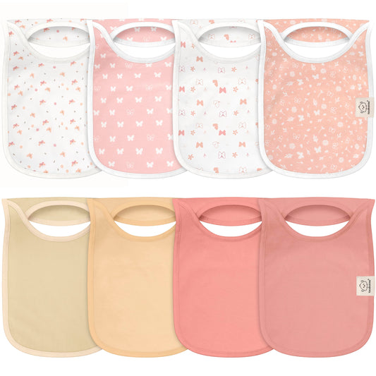 Baberos Impermeables KeaBabies Mariposas Paquete de 8 para Bebé Unisex