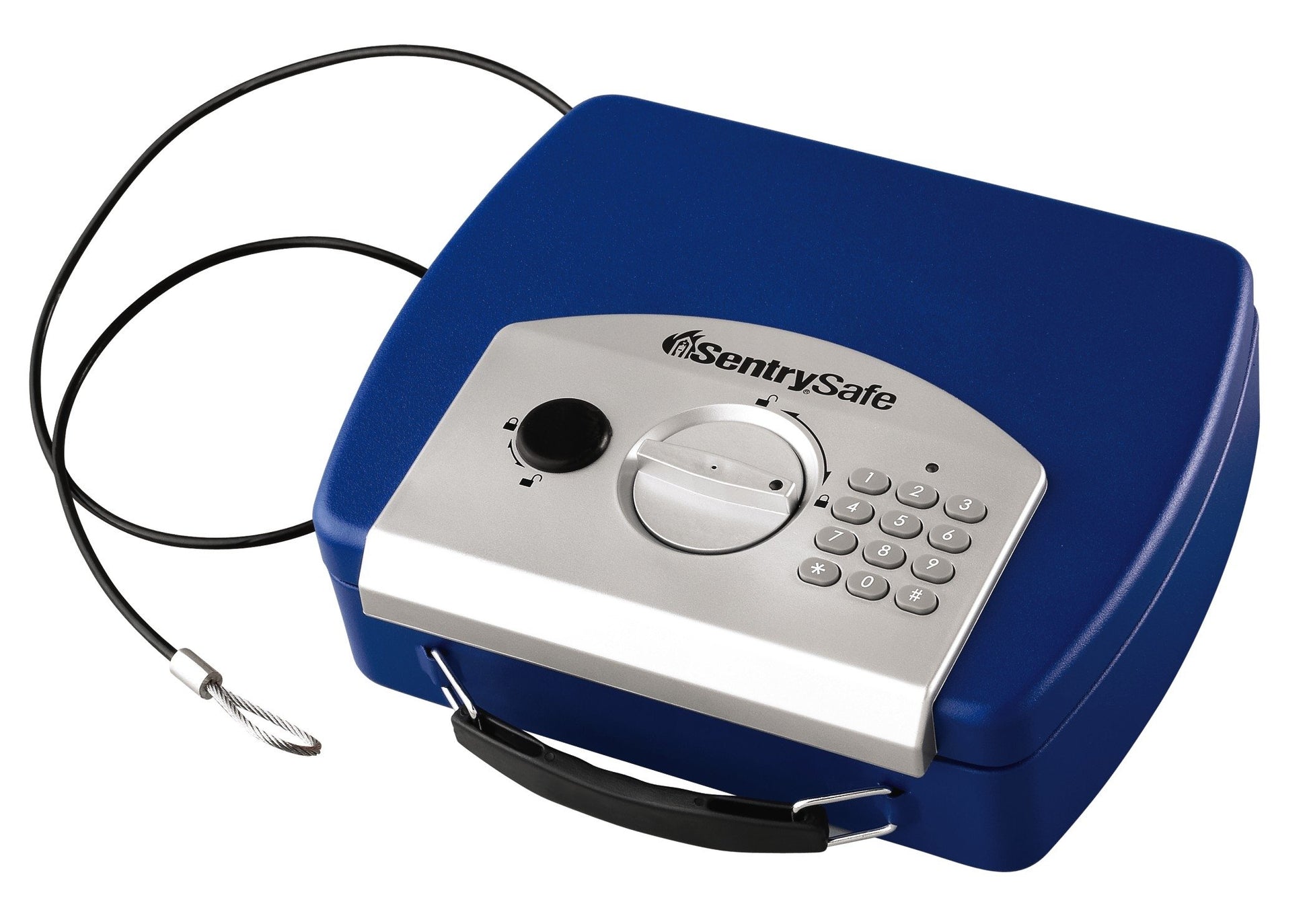 Caja de Seguridad SentrySafe Negra pequeña con Teclado Digital para Joyas y Dinero