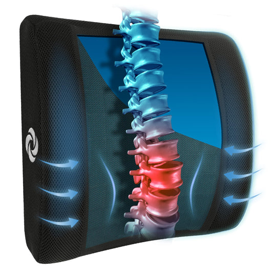 Almohada Cervical de Viaje Samsonite Gris Gel Lumbar para Coche