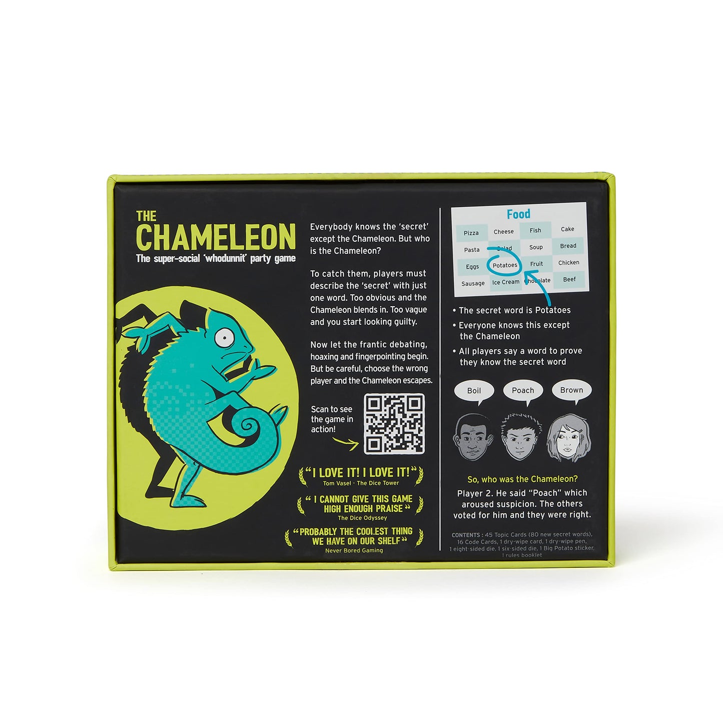 Juego de Mesa The Chameleon Galardonado para Familia y Amigos Versión en Inglés