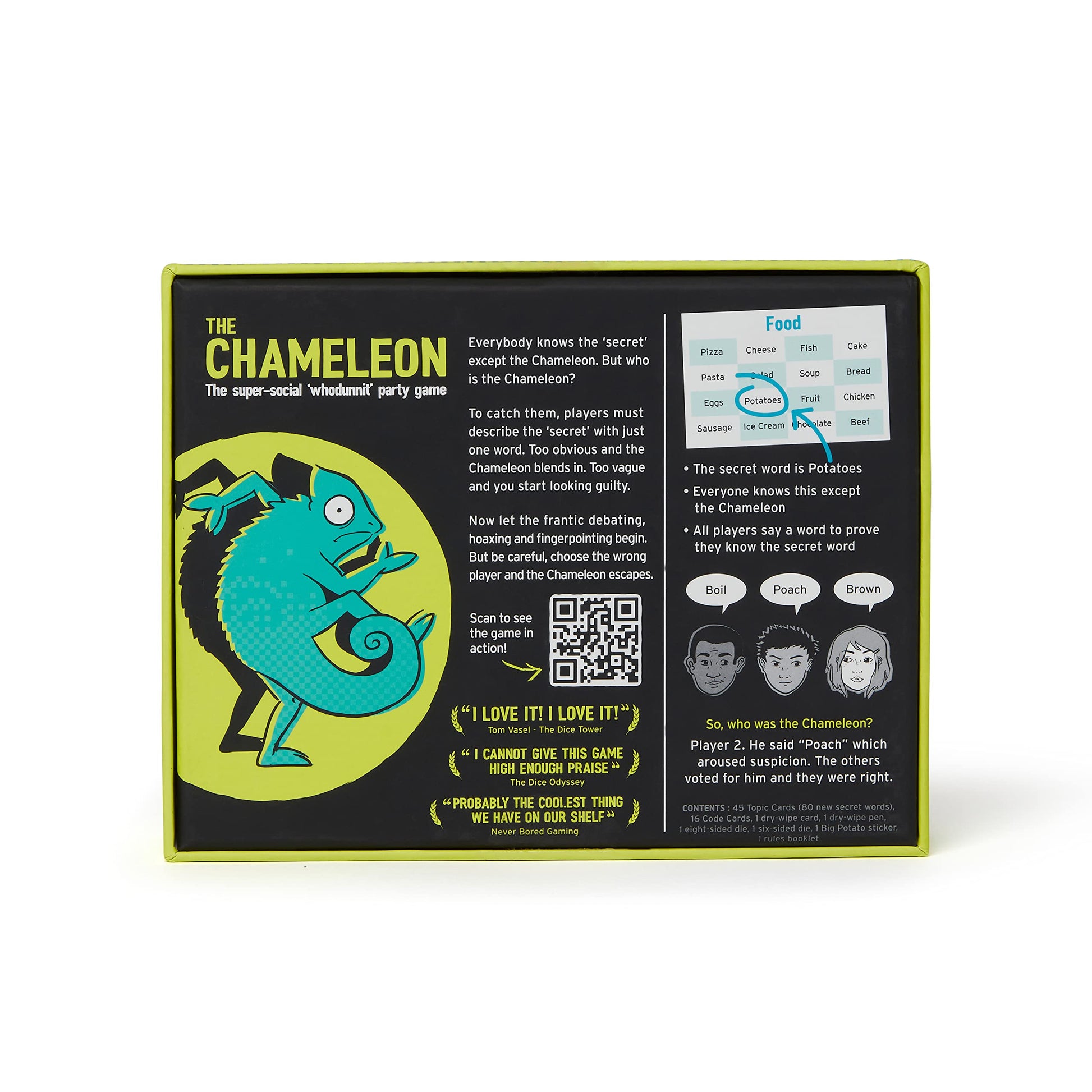 Juego de Mesa The Chameleon Galardonado para Familia y Amigos Versión en Inglés
