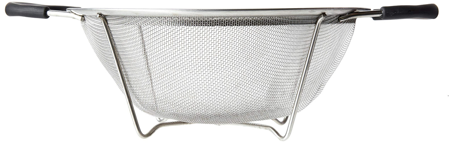 Colador Excelsteel Malla Fuerte con Mangos Santoprene 9 Pulgadas