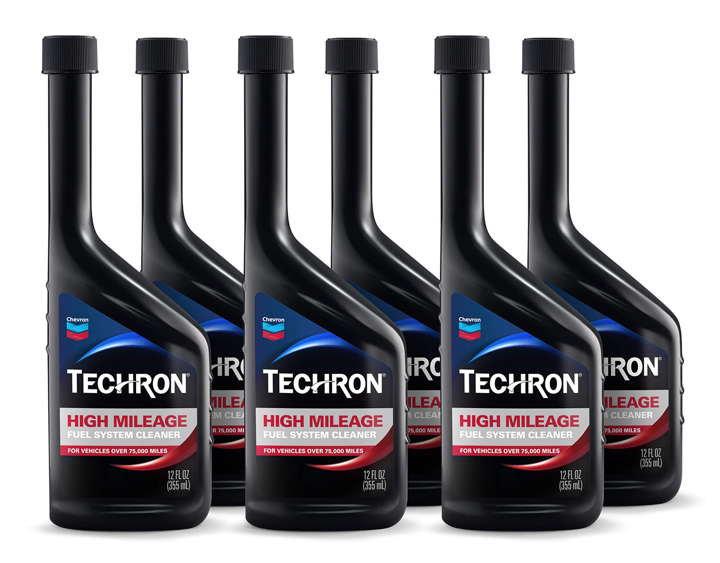 Limpiador de Sistema de Combustible Techron Alto Kilometraje Paquete de 6