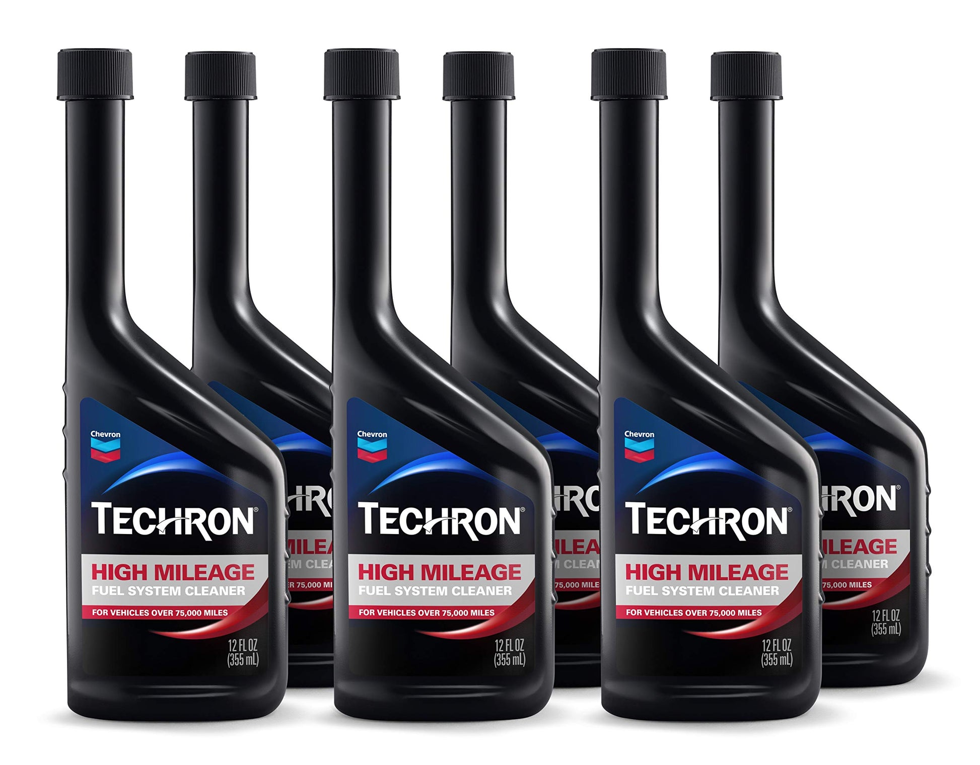 Limpiador de Sistema de Combustible Techron Alto Kilometraje Paquete de 6