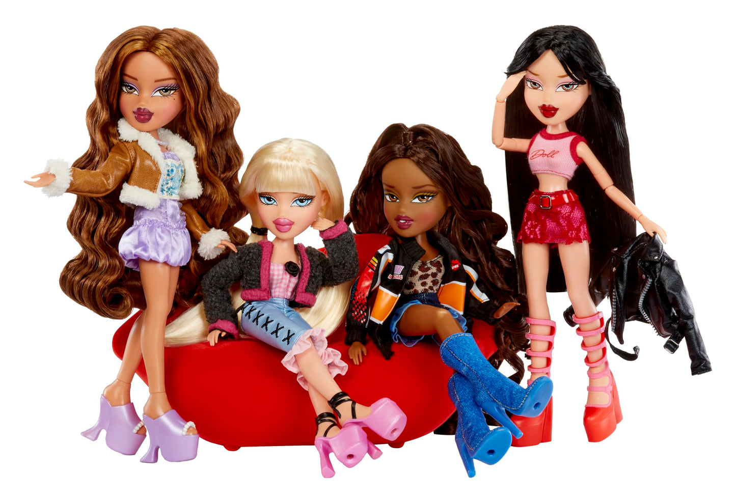 Bratz GOIN out! - Sasha - 1 Muñeca de Moda Coleccionable con Accesorios, Viene con un Conjunto, un Bolso, un Par de Gafas de Sol y un Cepillo - Juguete para Niños - para Mayores de 6 Años