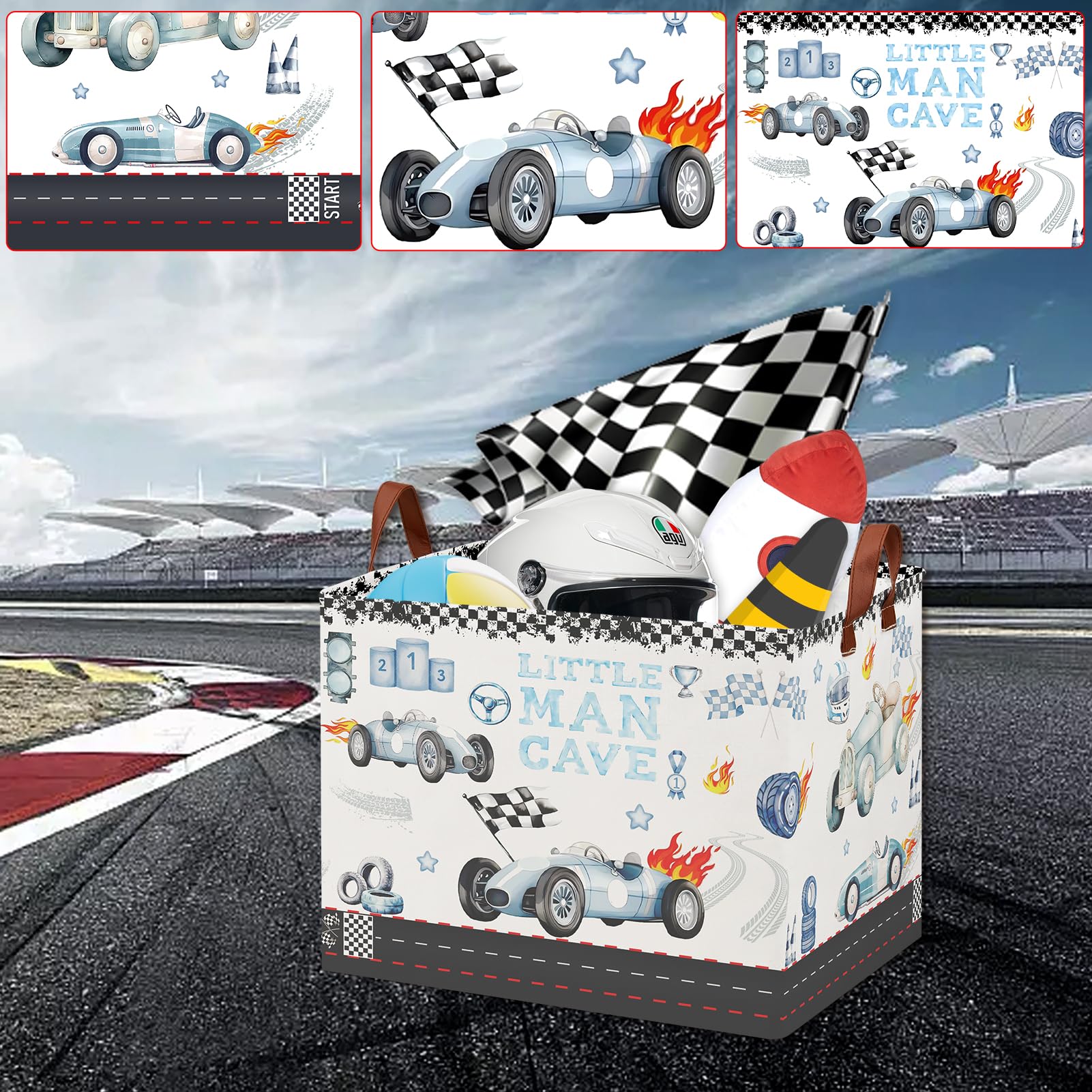 Coche de carreras (Coche de carreras - Coche azul clásico)