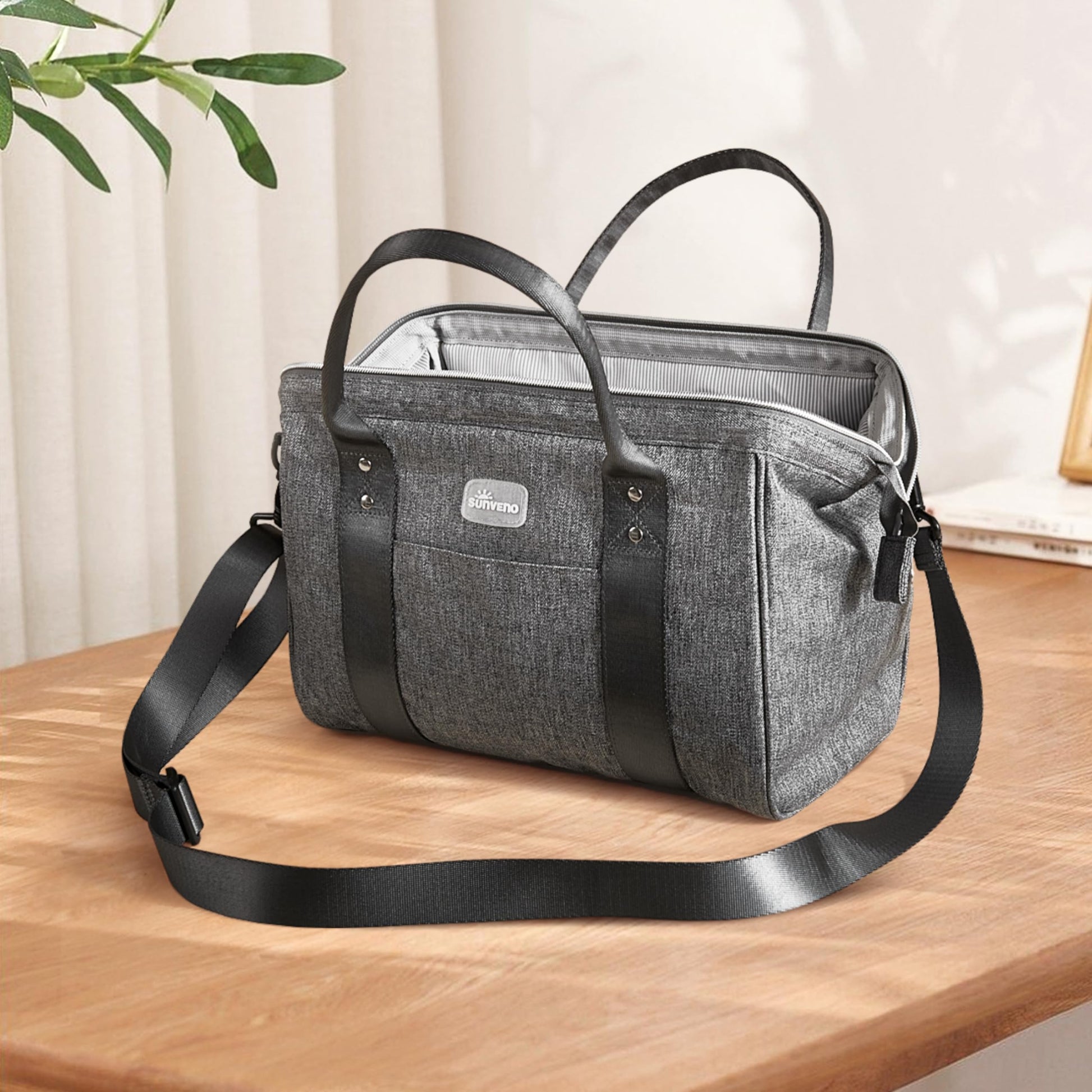 SUNVENO Mochila para pañales con cambiador portátil, mochila de viaje multiusos, gran capacidad para mamás y papás, Mochilas bolsa