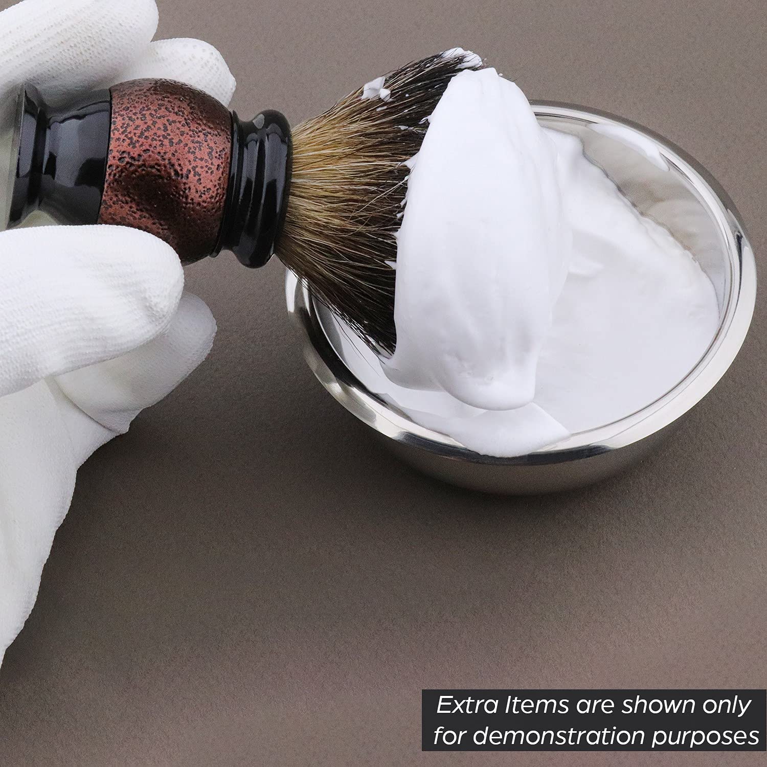 Haryali London High Grade German Stainless Steel Non Magnetic Polished Shaving Soap Bowl by Haryali London