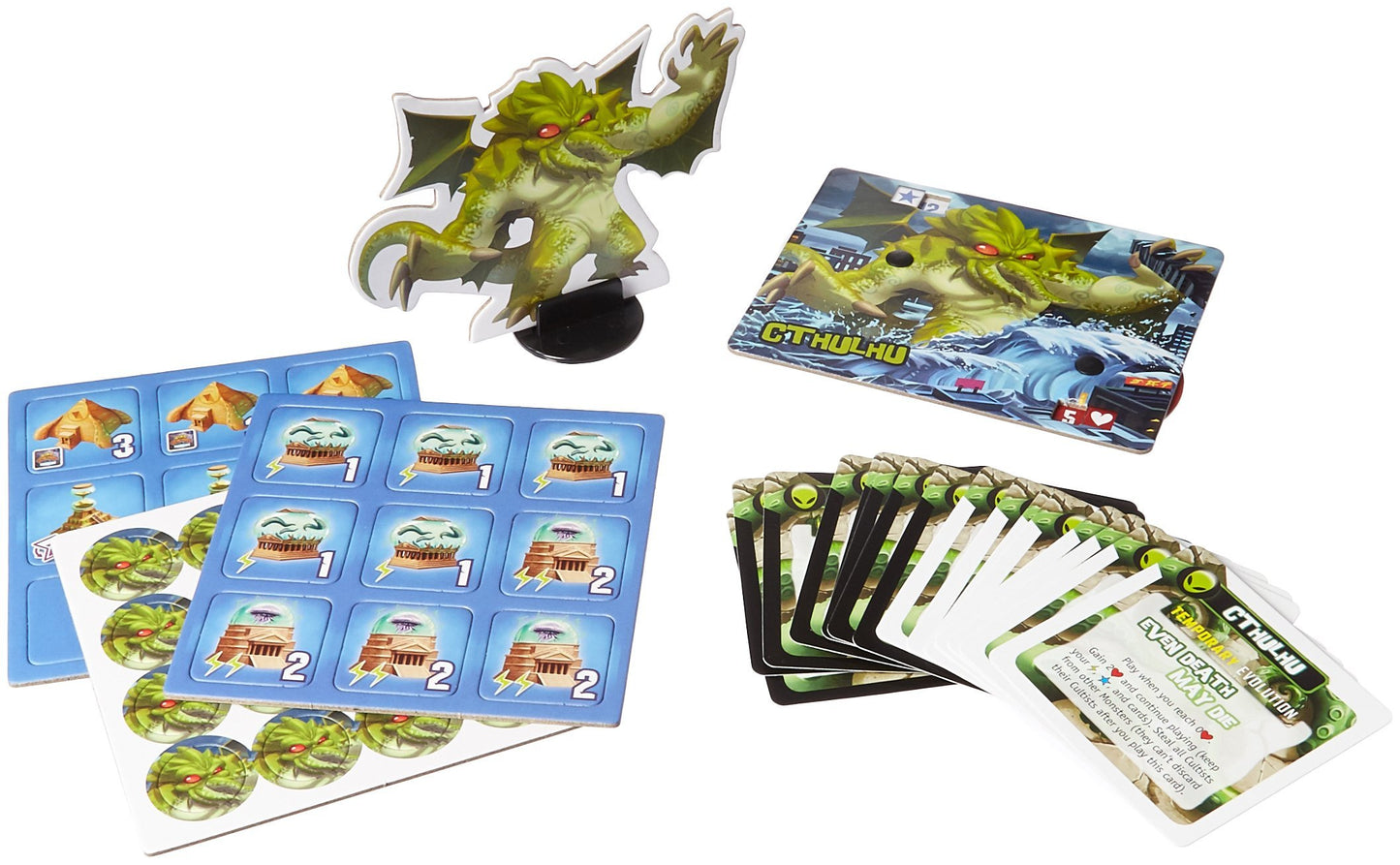 IELLO: King of Tokyo Cthulhu Monster Game Pack, Incluye el Rey de Tokio y el Rey de Nueva York, Tiempo de Juego de 30 Minutos, de 2 a 6 Jugadores, para Edades de 10 años en adelante