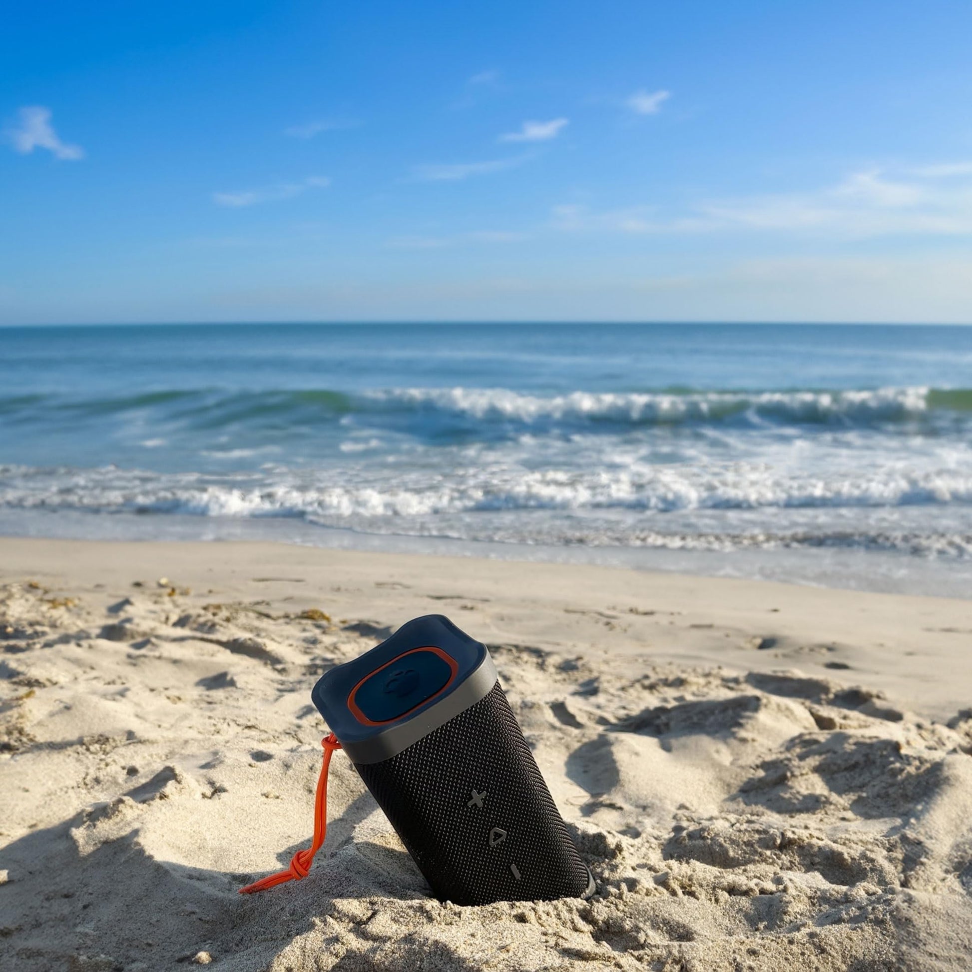 Skullcandy Terrain XL - Altavoz inalámbrico Bluetooth IPX7 Impermeable con radiadores pasivos duales Personalizados, batería de 18 Horas, muñequera de Nailon y estéreo inalámbrico Verdadero