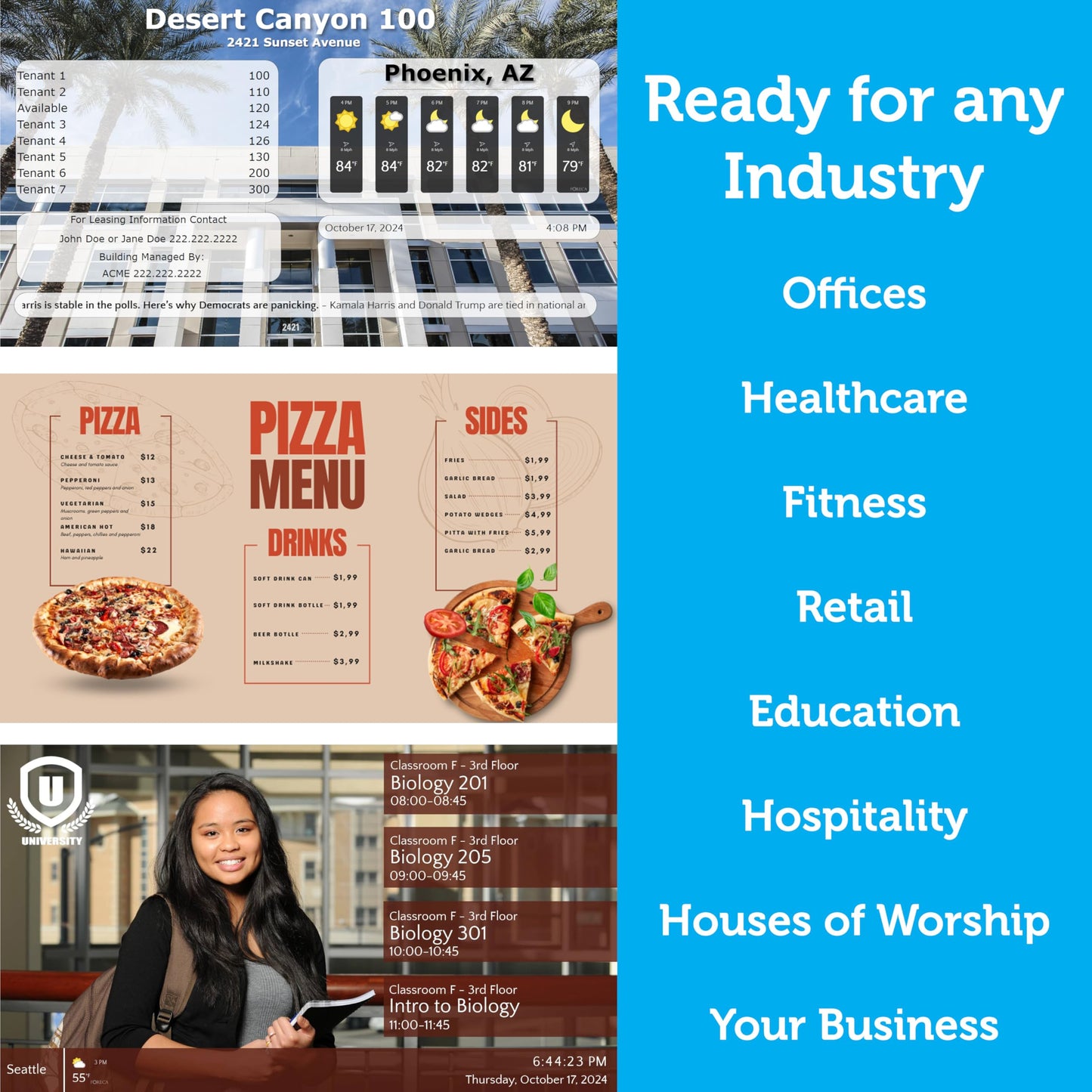 Reproductor de Cartelería Digital SmartSign2go Google Chromebit Diseño Personalizado y Software en la Nube