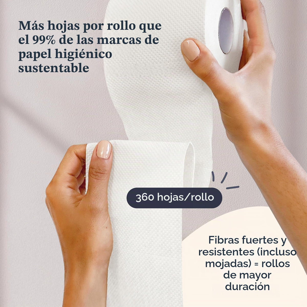 Papel Higiénico Betterway Bambú 3 Capas Sostenible y Compostable 12 Rollos Orgánico Certificado FSC