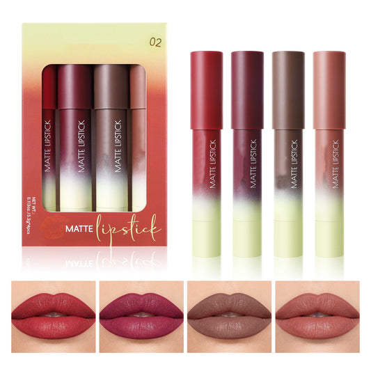 Allphv Set de Labiales y Delineadores, 4 Piezas, 02- para Labios Definidos