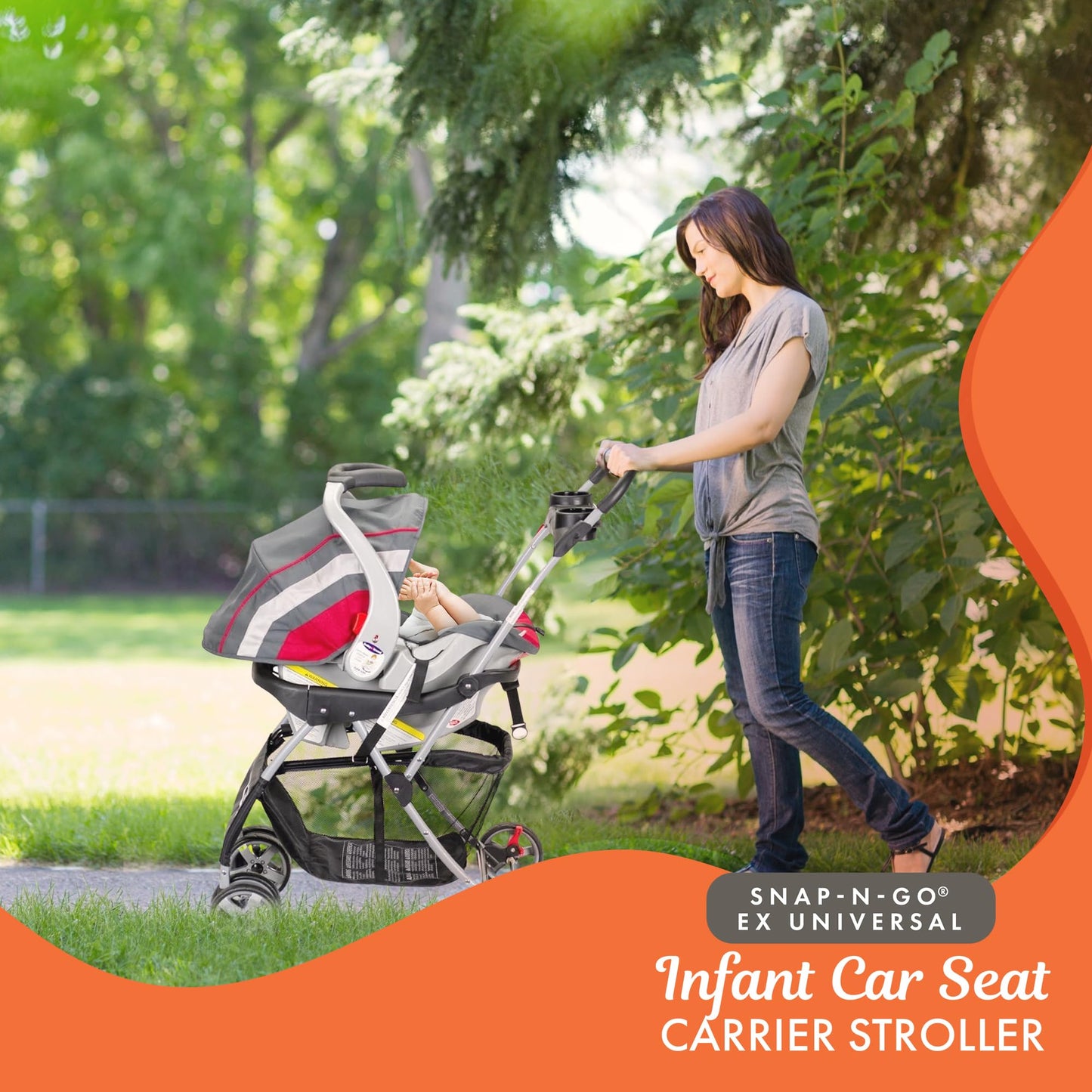 Carriola Universal Baby Trend Snap N Go para Portabebes -Neg
