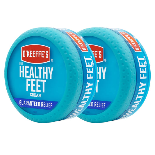 O'Keeffe's - Crema para pies Healthy Feet, tarro de 3.2 onzas (paquete de 2)