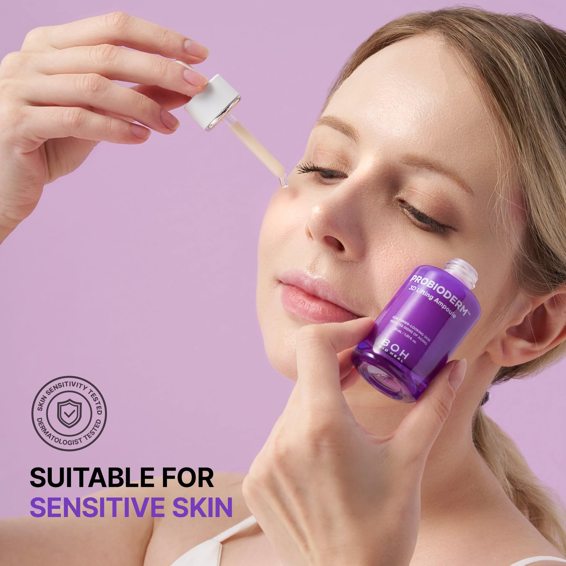 Suero reafirmante 3D Probioderm™ | Fórmula avanzada con probióticos y péptidos | Piel esculpida y firme | 30 ml