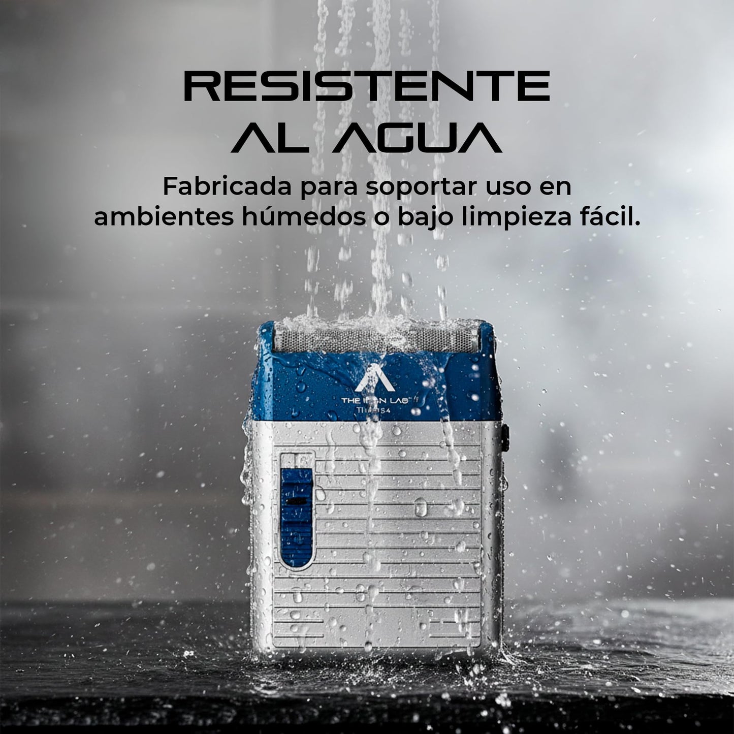 THE ICON LAB | Afeitadora Eléctrica Inalámbrica | Motor 6 200 RPM | 150 Min de Uso | 2 Cuchillas Magnéticas “Panales” | Resistente al Agua | Indicador LED | Carga USB | Máquina de Afeitar para Hombre