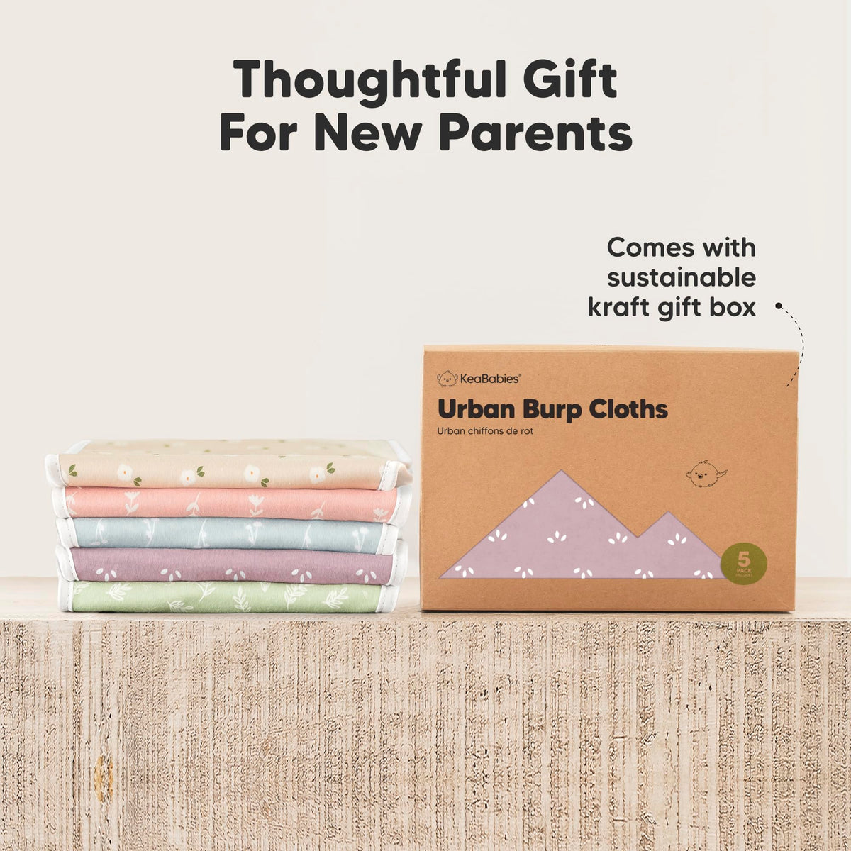Paños Orgánicos para Eructos para Bebés y Niñas, Paquete de 5 Paños de Algodón Superabsorbentes para Bebés, Suaves y de Felpa para Escupir Recién Nacidos, Toallas de Bebé para Escupir Leche, Unisex
