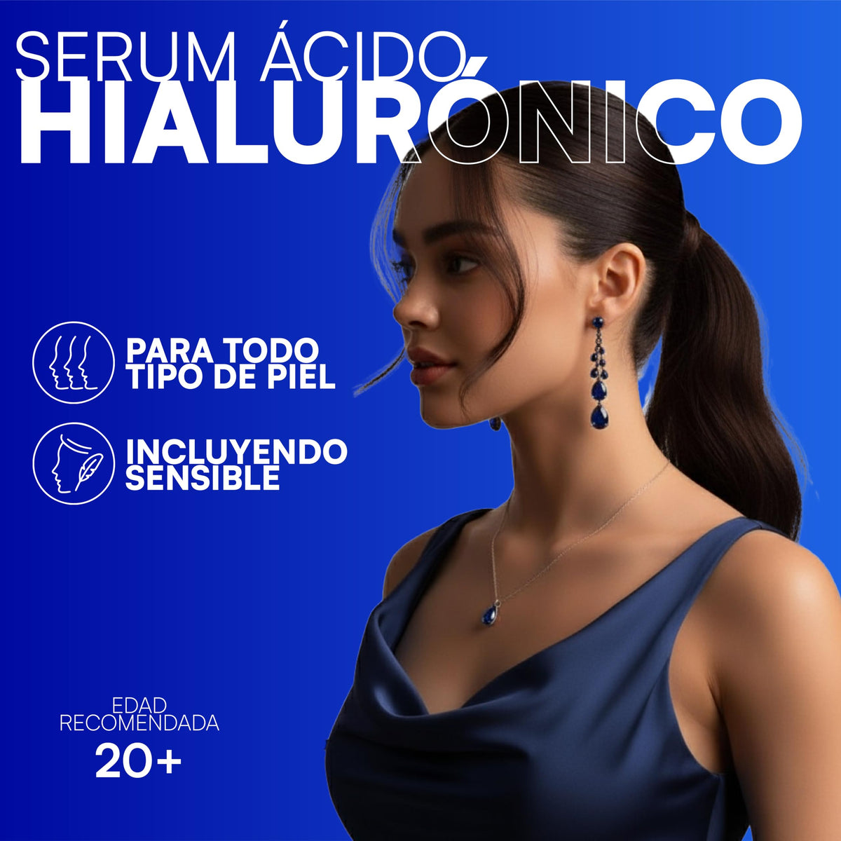 MIST JEWEL - HYDRA - Serum Acido hialuronico facial concentrado para arrugas antiedad | Hyaluronic acid suero para el rostro de alta concentración hidratante intenso y rejuvenecedor 50ml (AH Concentrado)