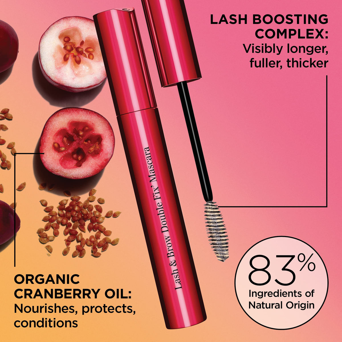 Mascara De Pestañas Clarins -Lash & Brow Double Fix Mascara