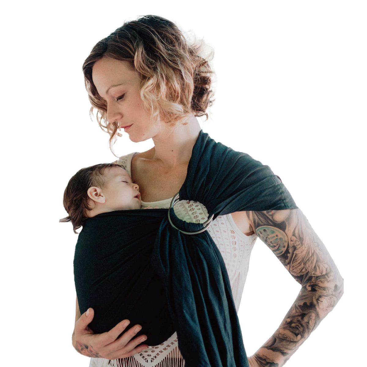 Nalakai - Portabebes de lujo, mezcla de lino suave, envoltura de bebe, longitud ms larga