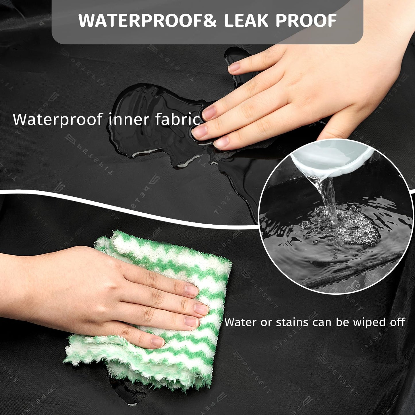 Caja de Arena Portátil Petsfit Beige Antifugas Plegable para Gatos en Viajes