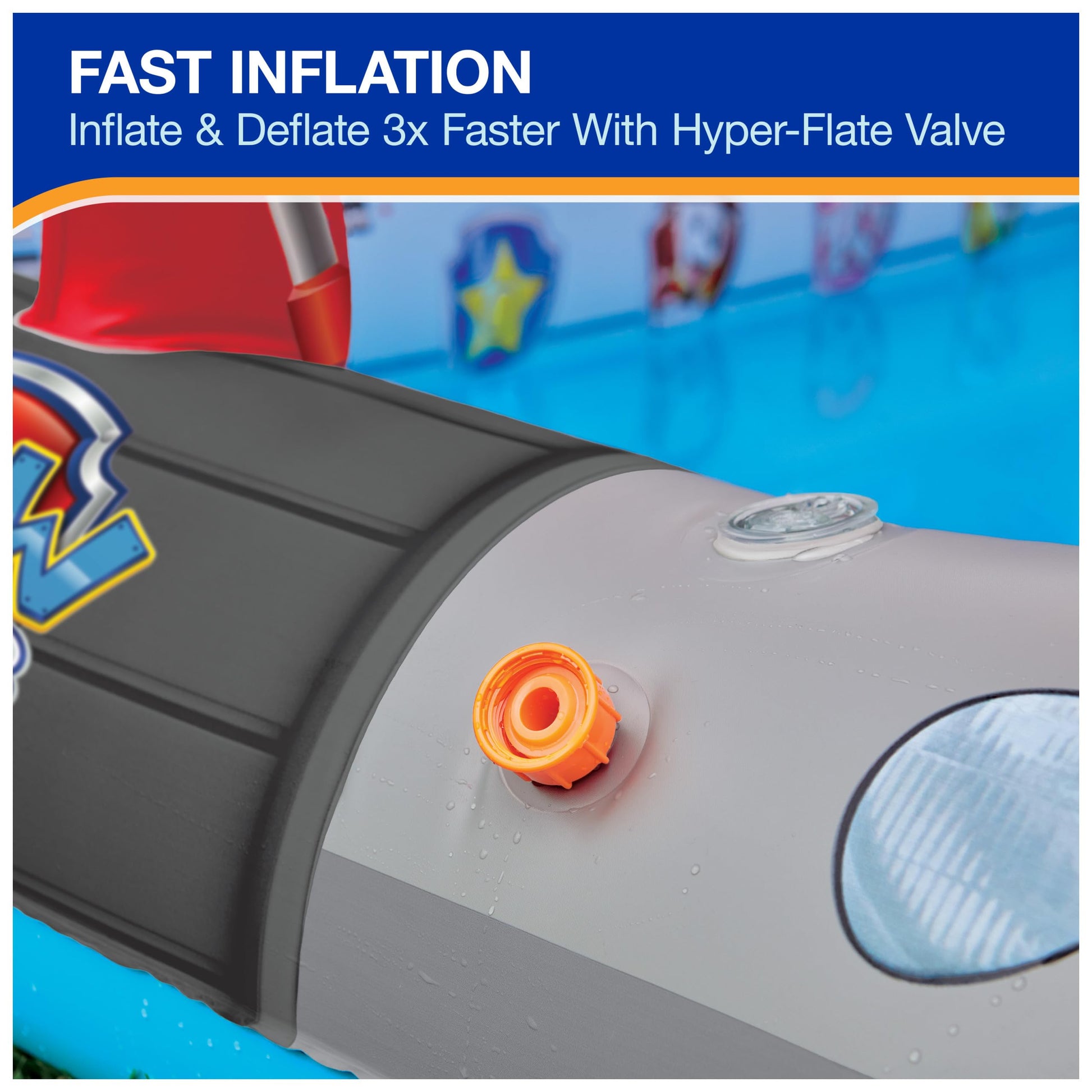 Piscina Inflable de Lujo SwimWays Paw Patrol Azul con Toldo para Niños de 3 Años en Adelante