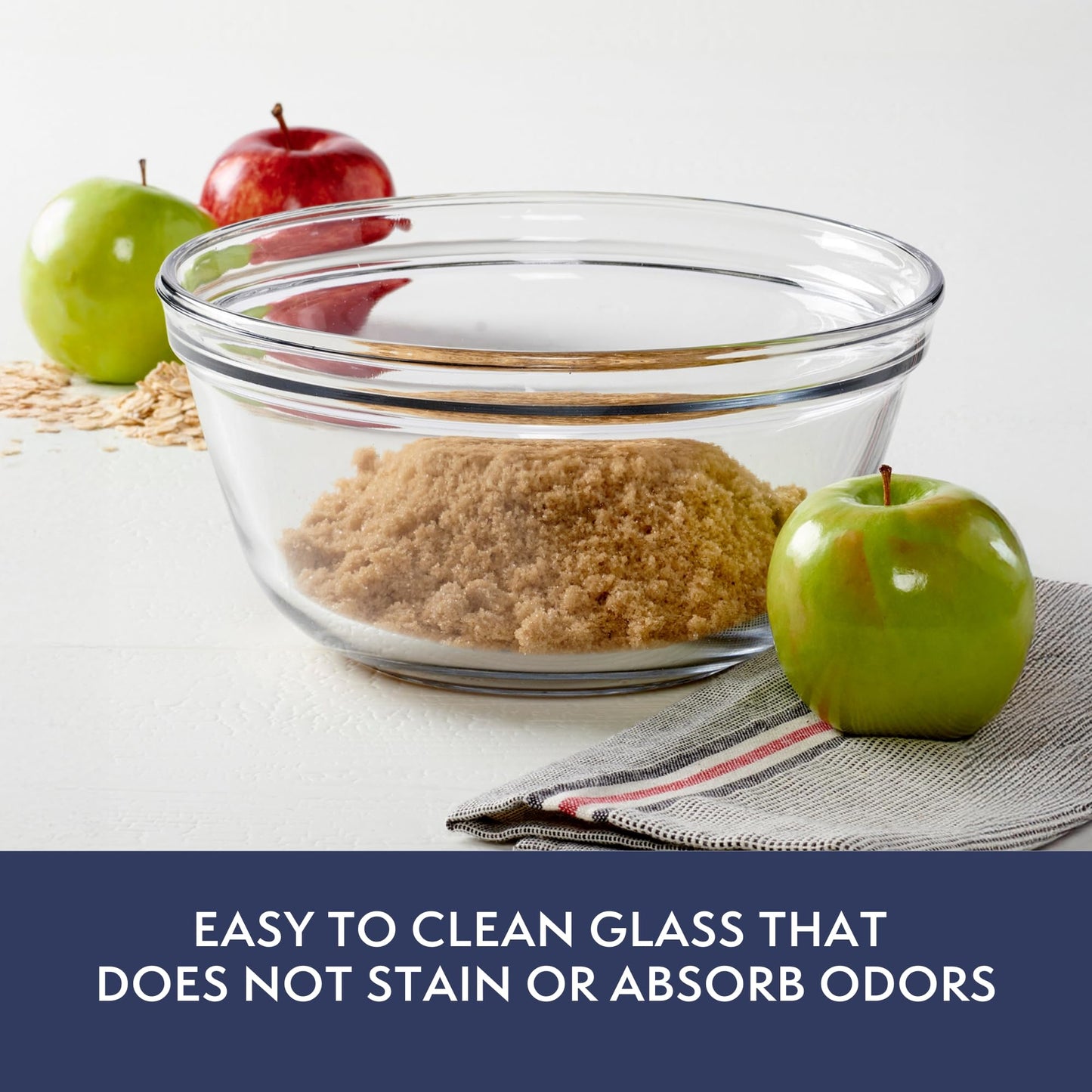 Tazón de Vidrio Anchor Hocking Transparente para Mezclar 1.5 Cuartos de Galón