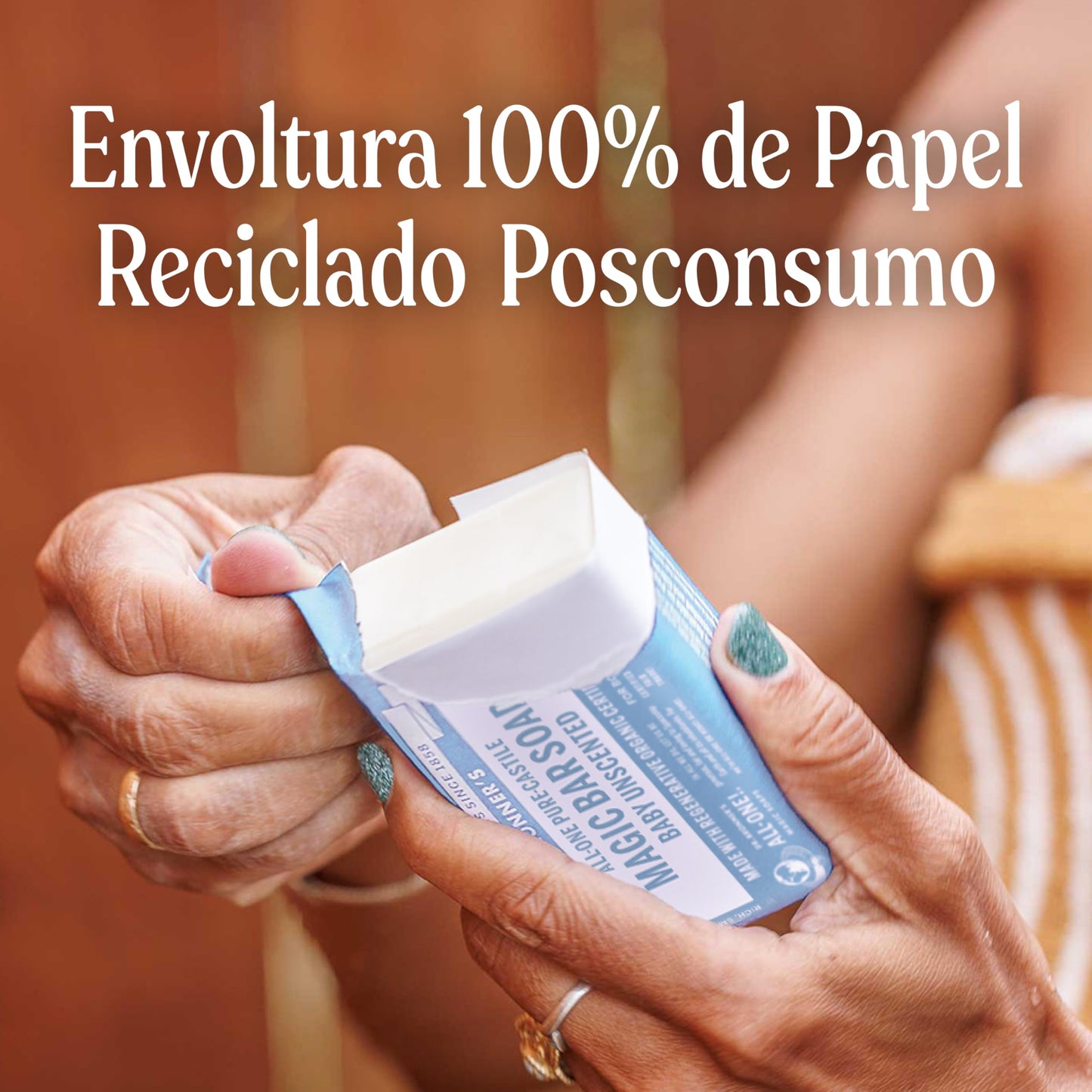 Dr. Bronner's | Jabón de castilla orgánico en barra, fórmula concentrada, suavidad pura y cuidado para piel sensible, sin aceite esencial, aroma Sin Aroma (3 pack)