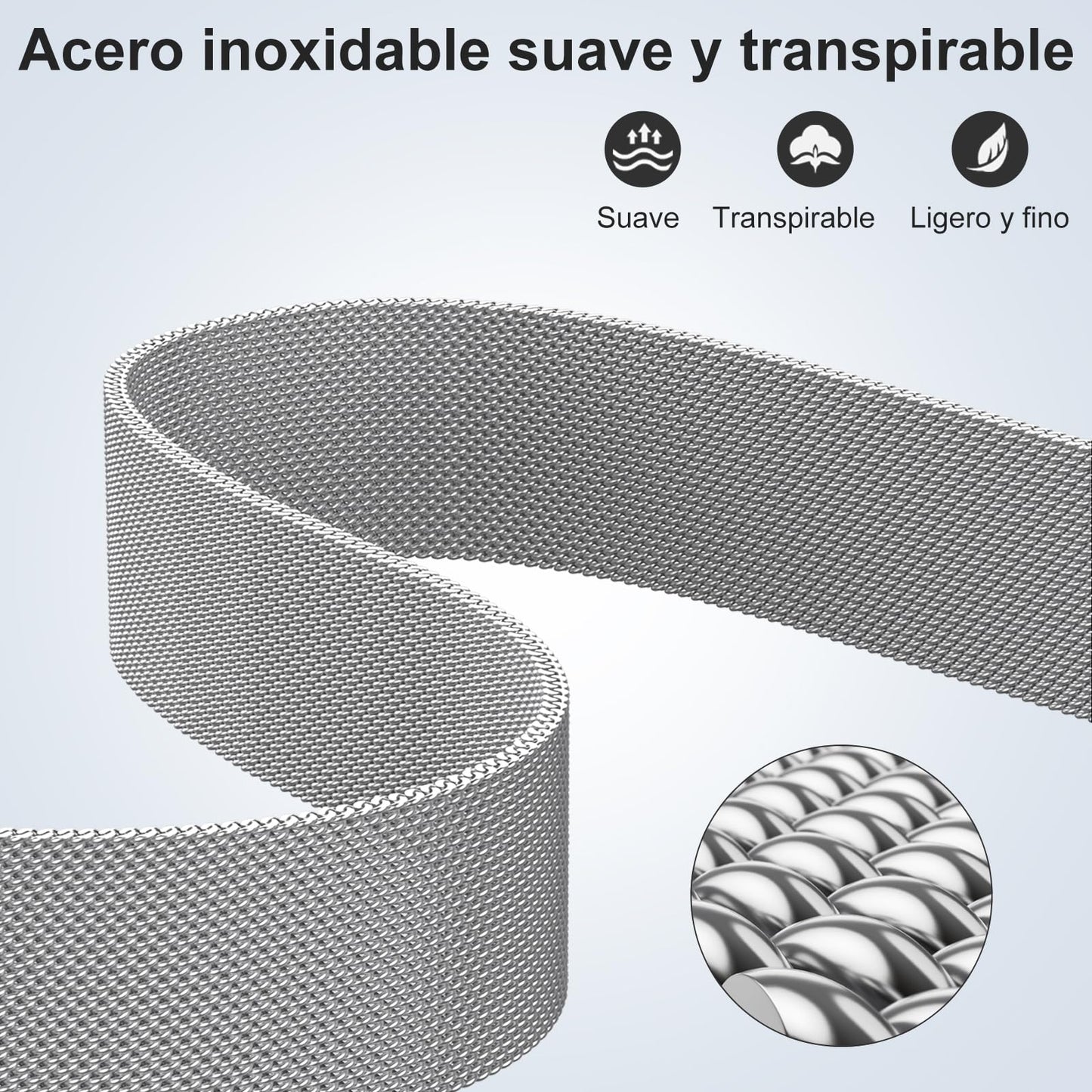 GEAK Correa Compatible con Apple Watch Correa 38mm 40mm 41mm 42mm 44mm 45mm 49mm, Clásica Correa de Metal de Acero Inoxidable Compatible con iWatch Series 9 8 7 6 5 4 3 2 1/SE Ultra 2