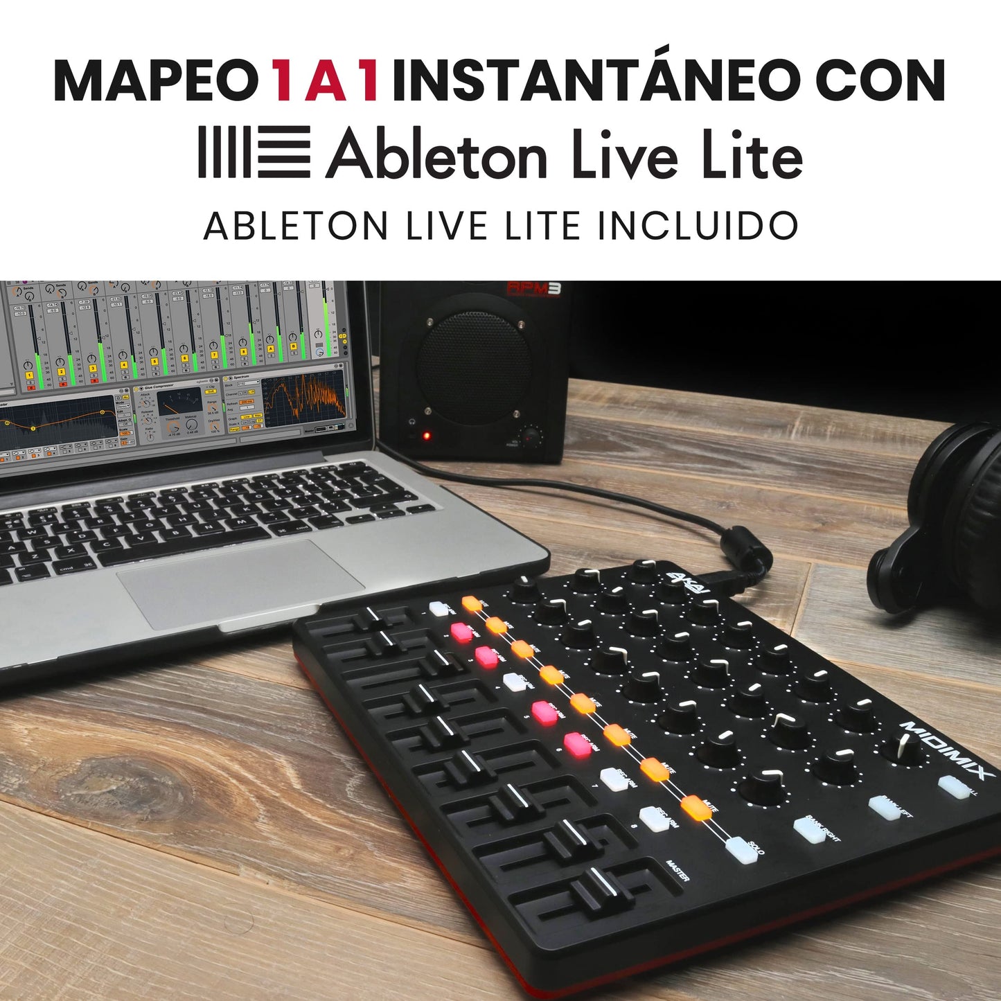 Controlador MIDI USB AKAI Professional MIDIMIX con Integración para Ableton Live