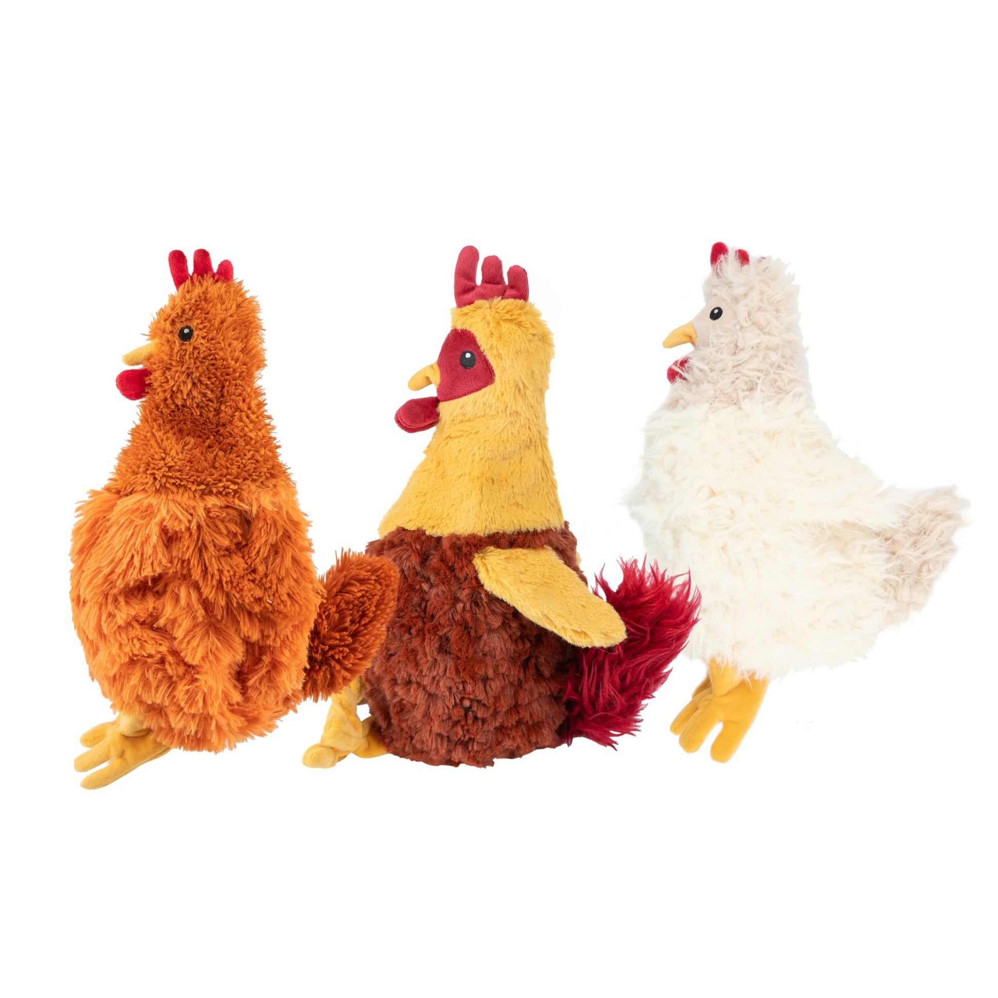 Best Pet Supplies - Juguetes de Peluche para Perros de Pollo Arrugado para Juegos interactivos, Cachorros y Adultos Mayores, Forma de Juguete de Pollo Colorido, Lindo y mimoso, Pollo Arrugado (café)